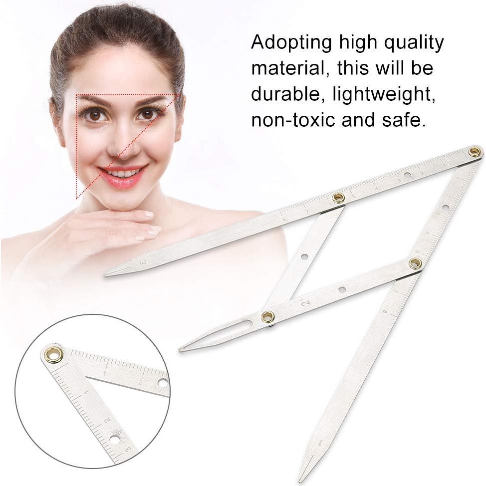 Regla de Cejas Sonew - Acero Inoxidable, Medición Precisa