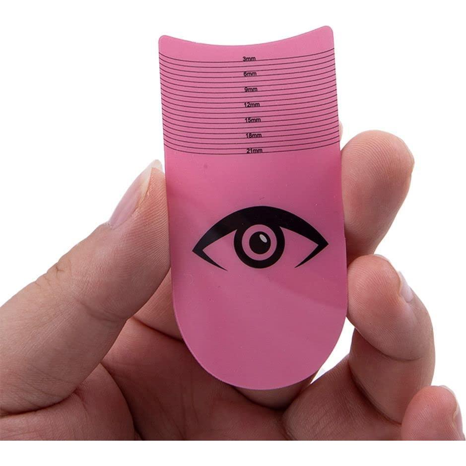 Regla de Pestañas Rosa Profesional Htppzjr - Medición Precisa