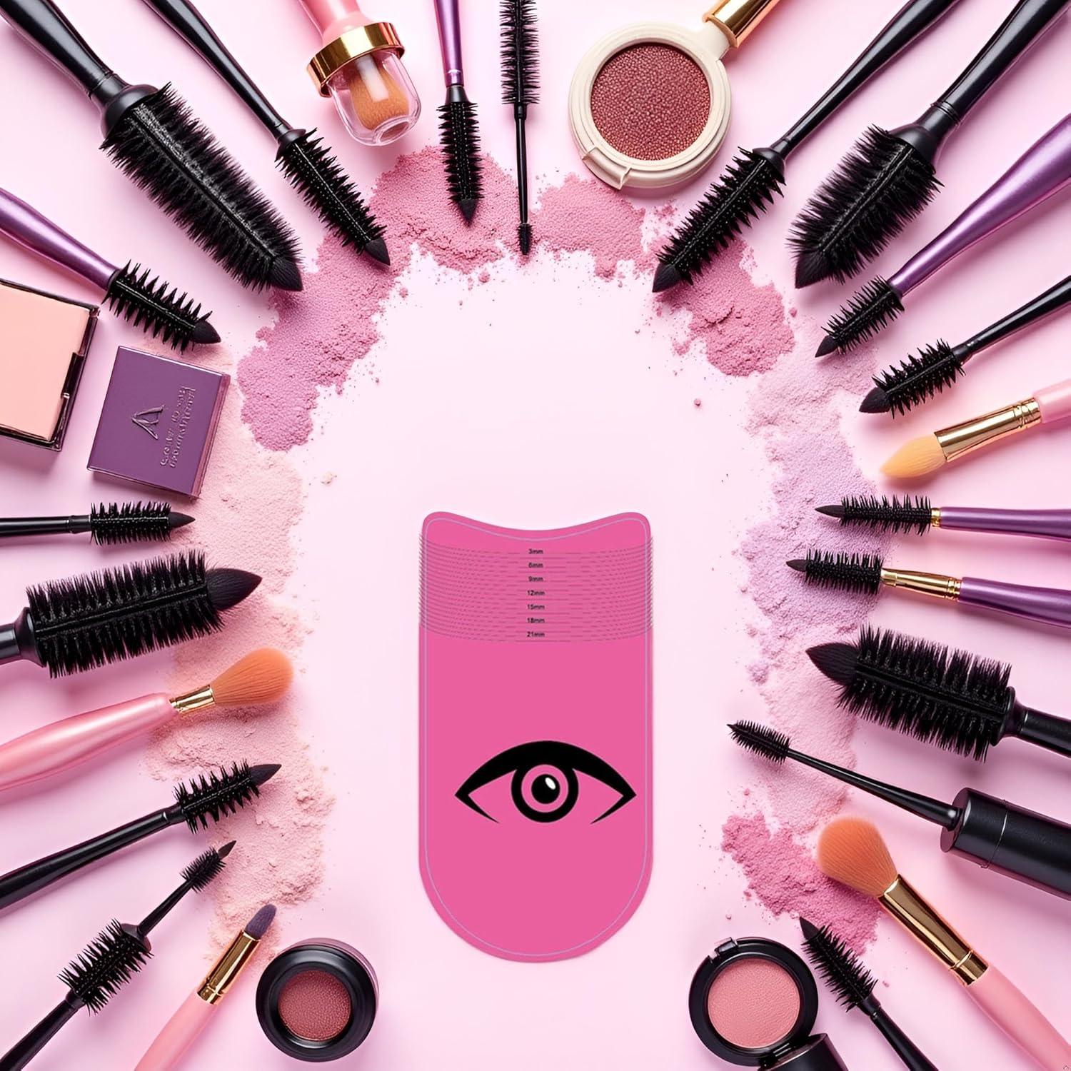 Regla de Pestañas Rosa Profesional Htppzjr - Medición Precisa