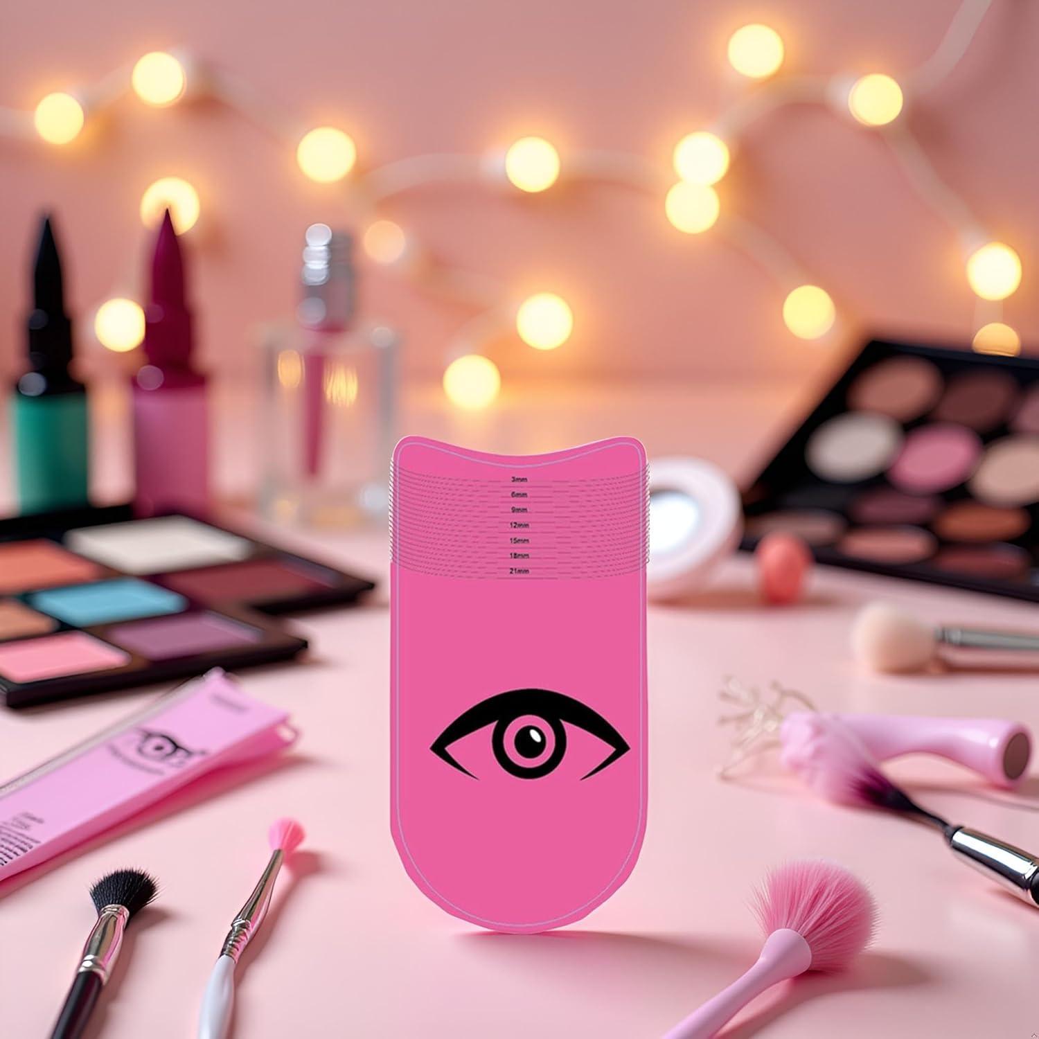 Regla de Pestañas Rosa Profesional Htppzjr - Medición Precisa