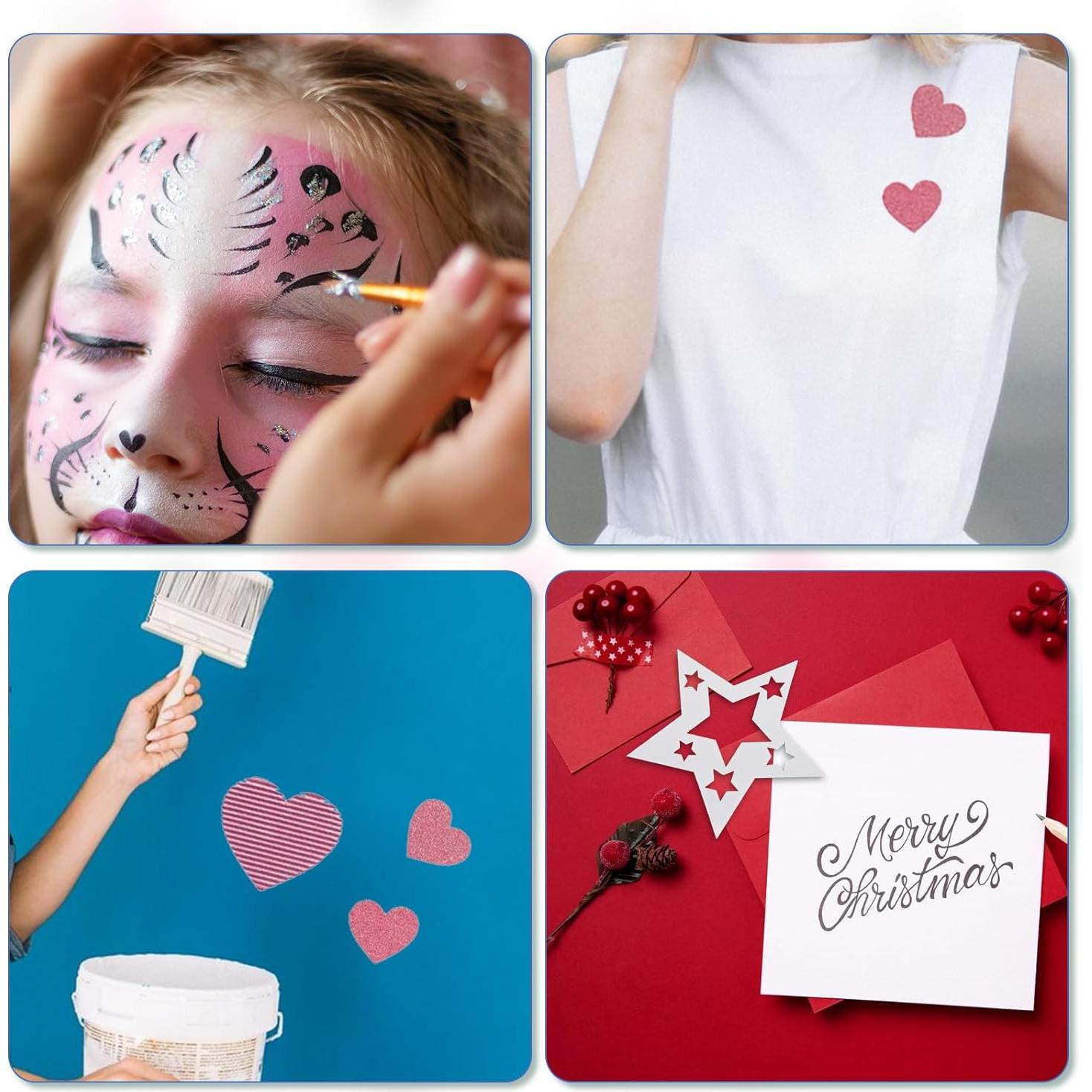 Juego de 12 Plantillas Geométricas SynHHergyx para Dibujo