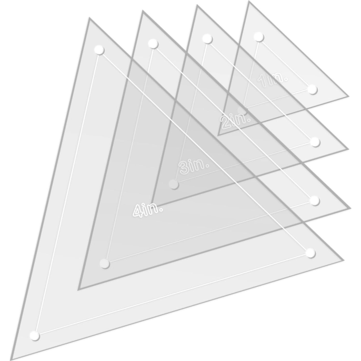 Juego de Plantillas Acrílicas para Acolchado LaserThing - Triángulo