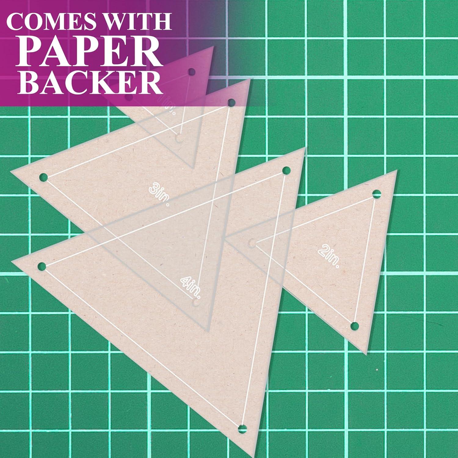 Juego de Plantillas Acrílicas para Acolchado LaserThing - Triángulo