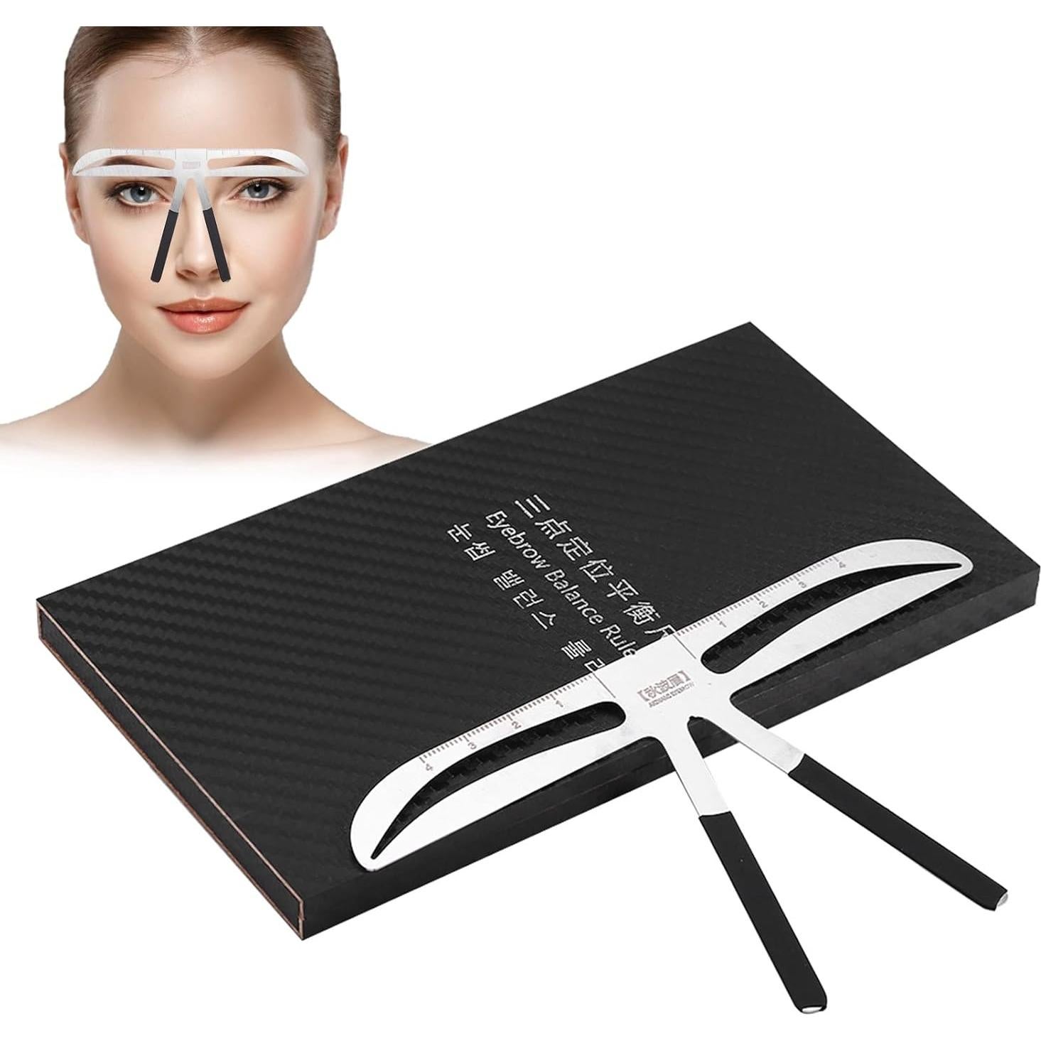 Kit de Plantillas de Cejas Yosoo - Regla Ajustable Reutilizable