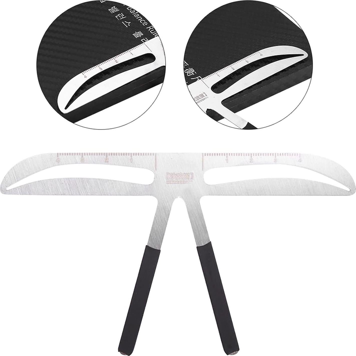 Kit de Plantillas de Cejas Yosoo - Regla Ajustable Reutilizable