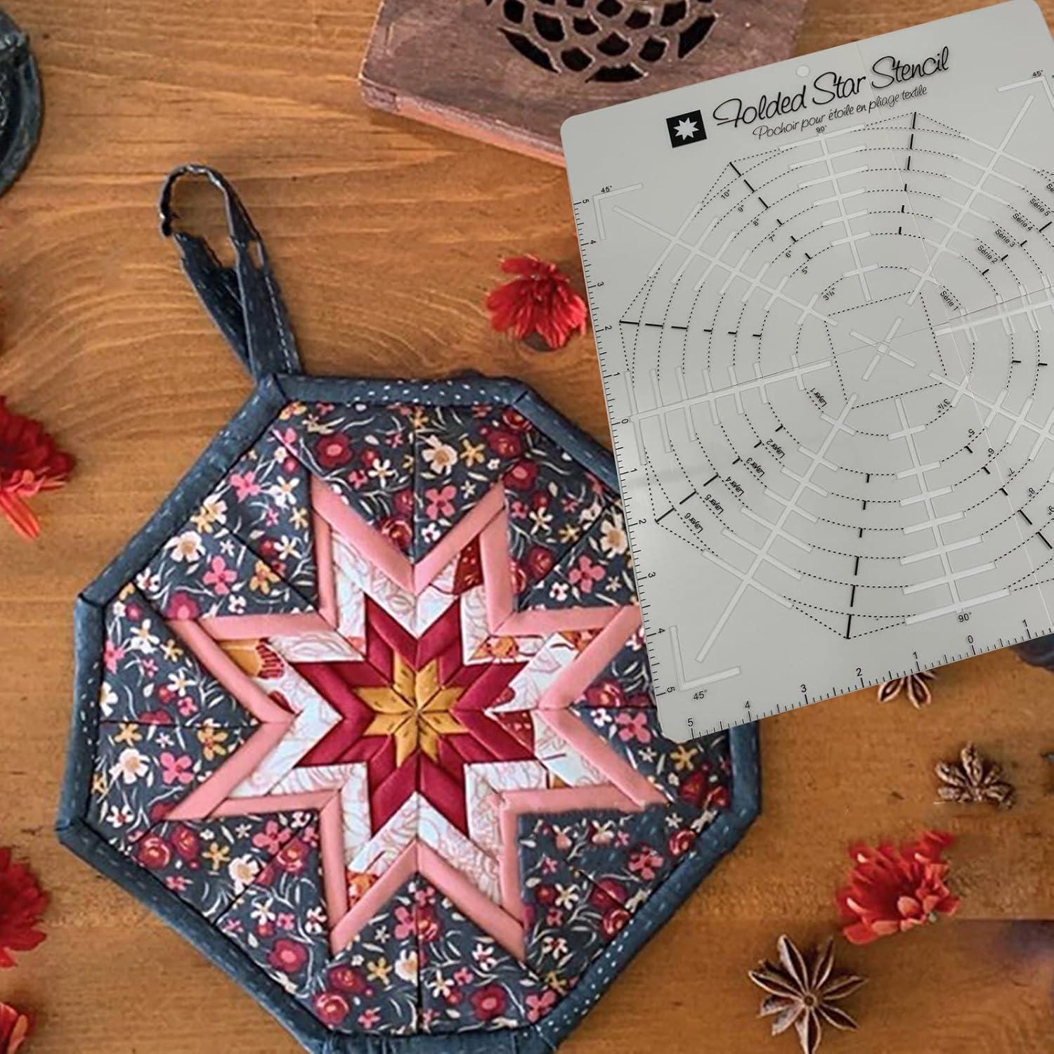 Plantilla de Guía de Estrella Doblada Hetenoyo 22.86x27.94cm