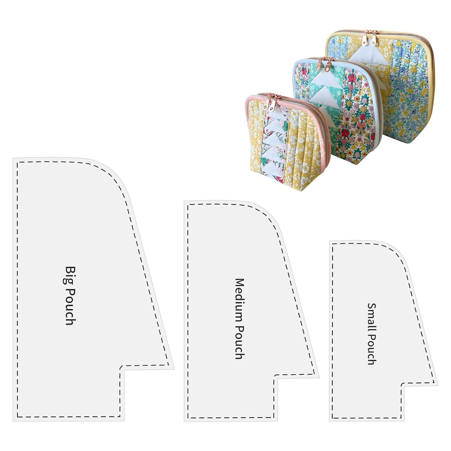 Conjunto de 3 Plantillas de Patrones de Bolsos TXIN - 3 Tamaños