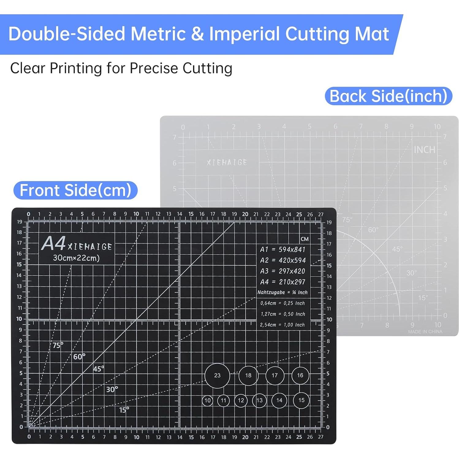 Kit de Cortador de Tela Smgda con Alfombrilla A4 y Cuchillos