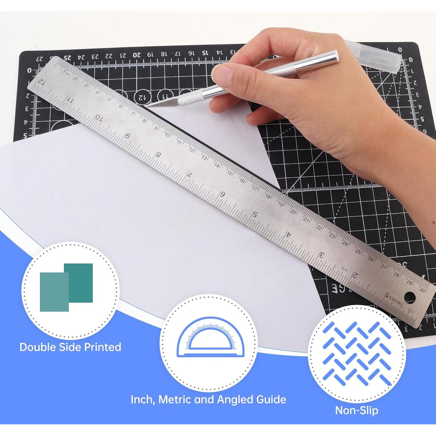 Kit de Cortador de Tela Smgda con Alfombrilla A4 y Cuchillos