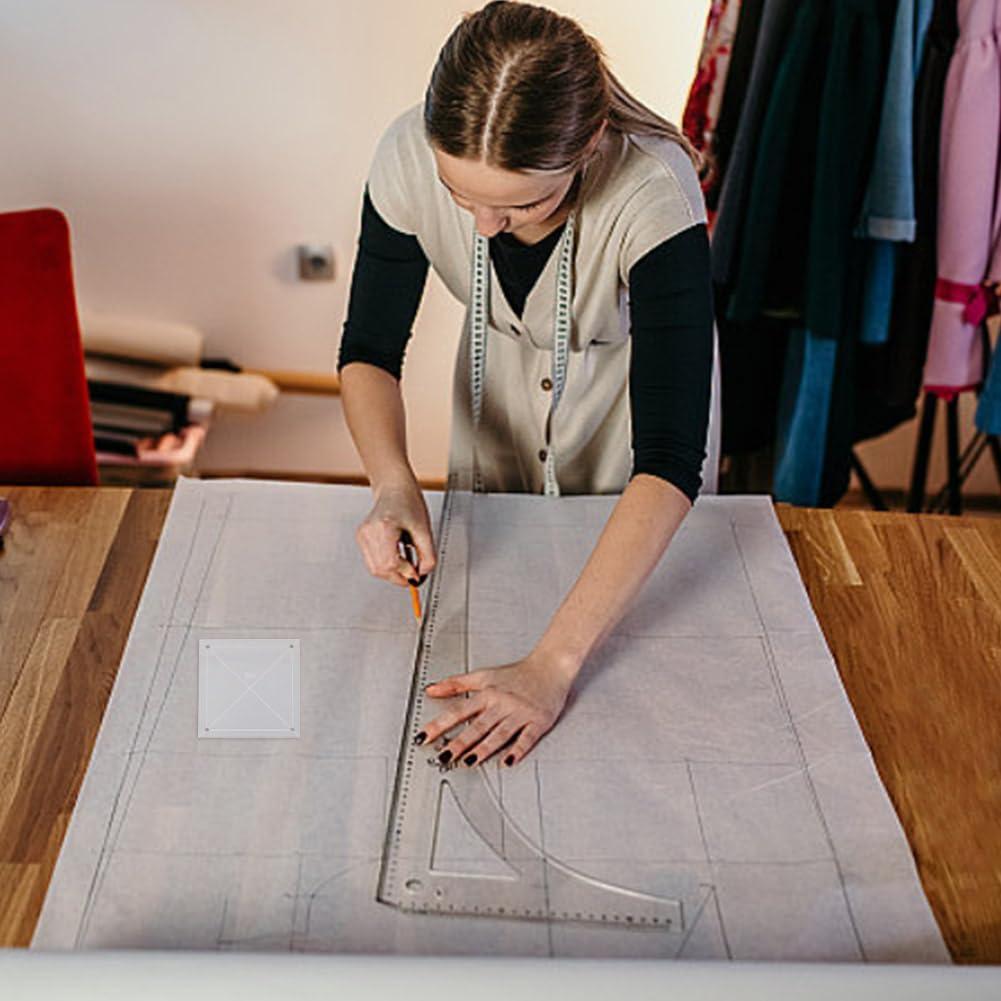 6 Plantillas de Acolchado Acrílicas HOBBIESAY 25-150mm Transparentes