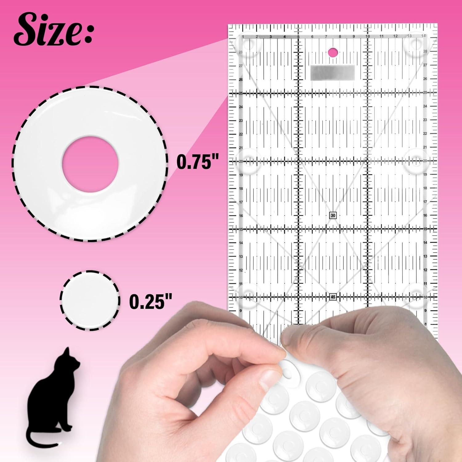 Almohadillas Antideslizantes TightGrips para Quilt - 48 Piezas