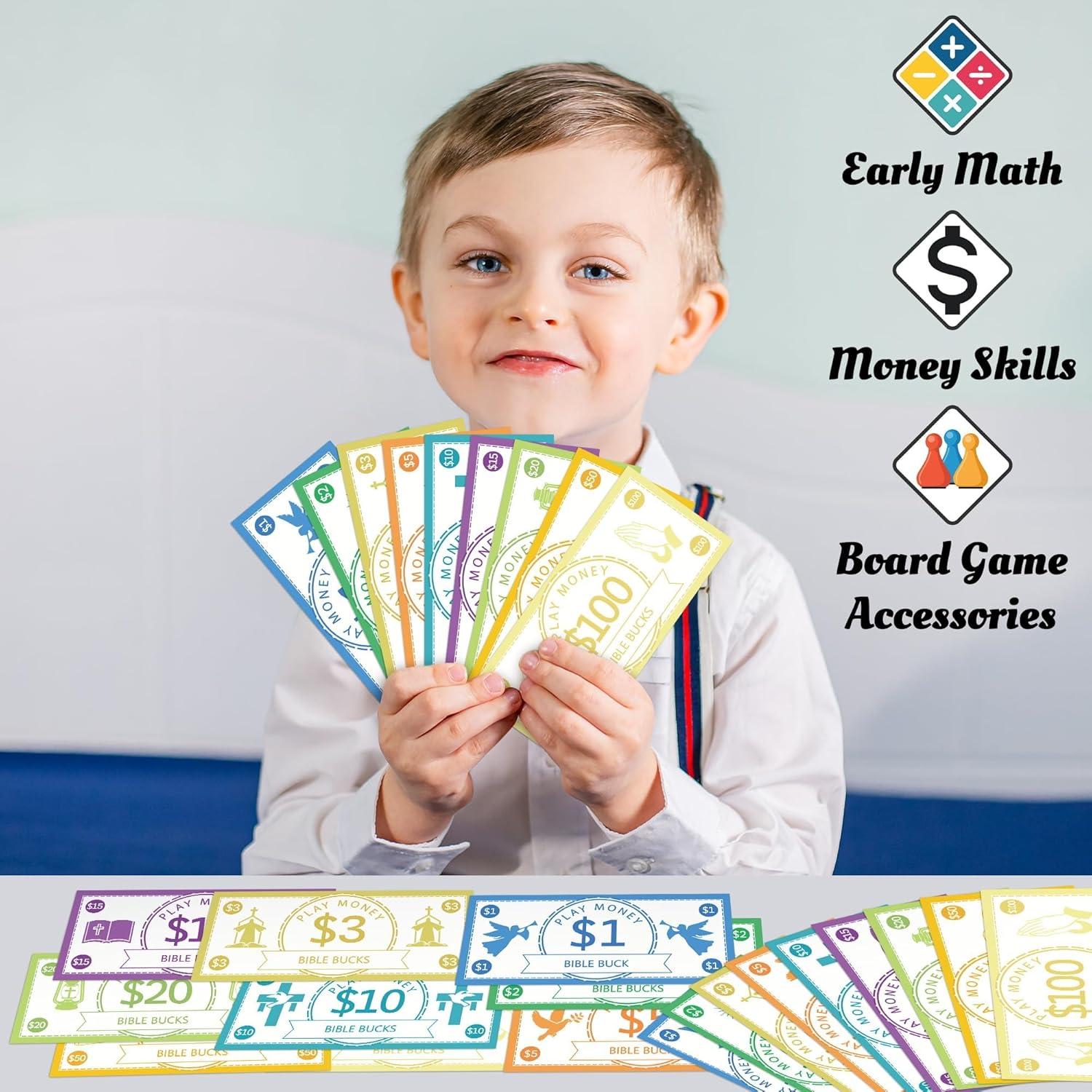 Dinero de Juego Religioso EZdhuawuse 900 Billetes Educativos