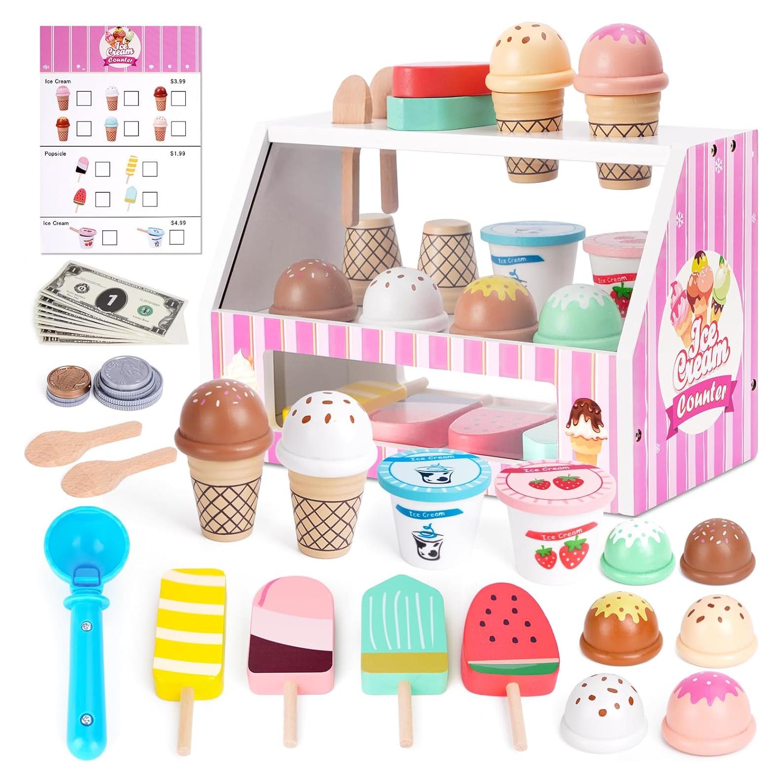 Set de Juego de Helado de Madera Shen Zhen 26.5x14x17.5cm