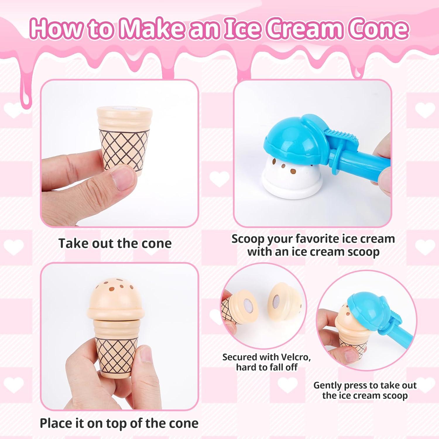 Set de Juego de Helado de Madera Shen Zhen 26.5x14x17.5cm