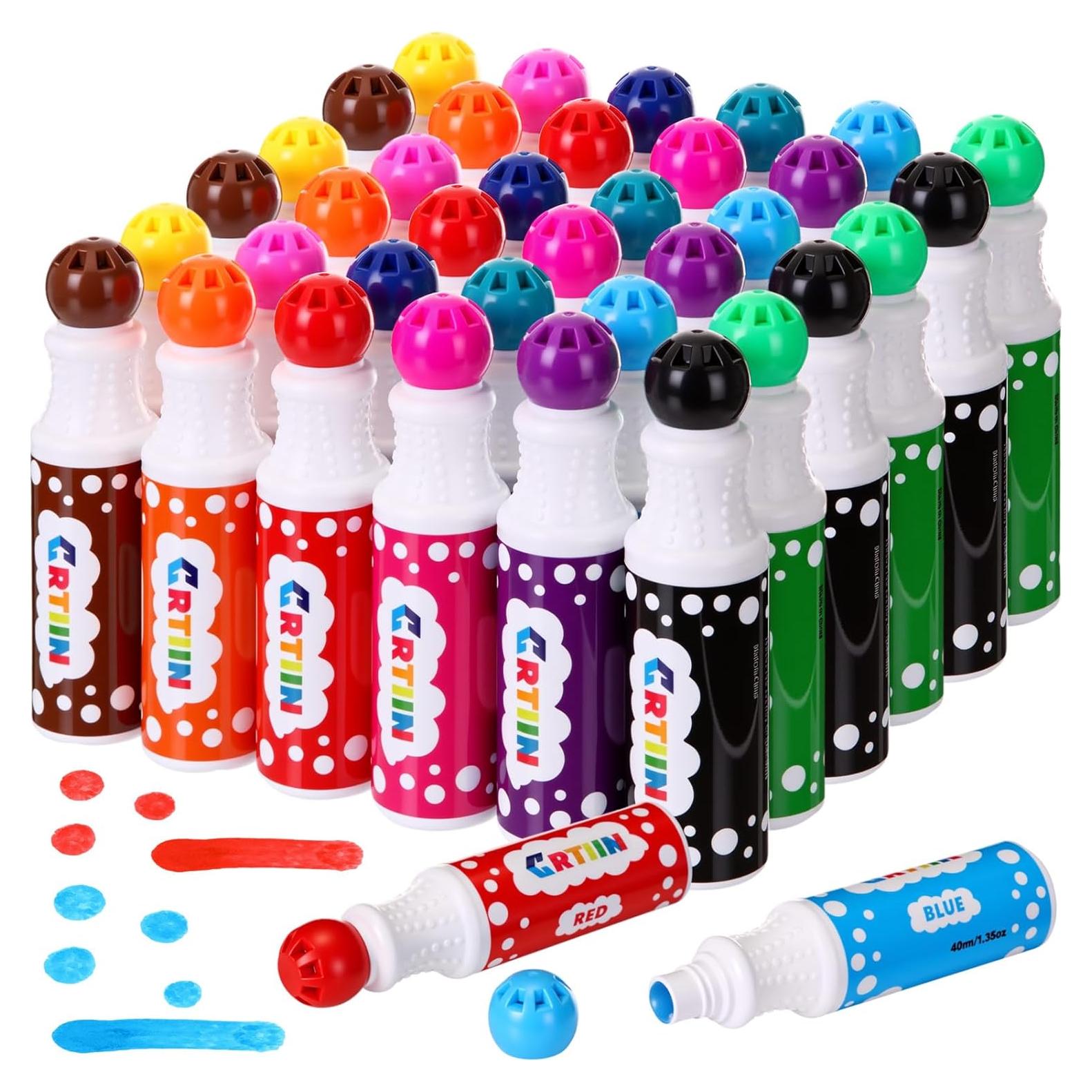 Set de 36 Marcadores de Bingo Crtiin 40ml en 12 Colores