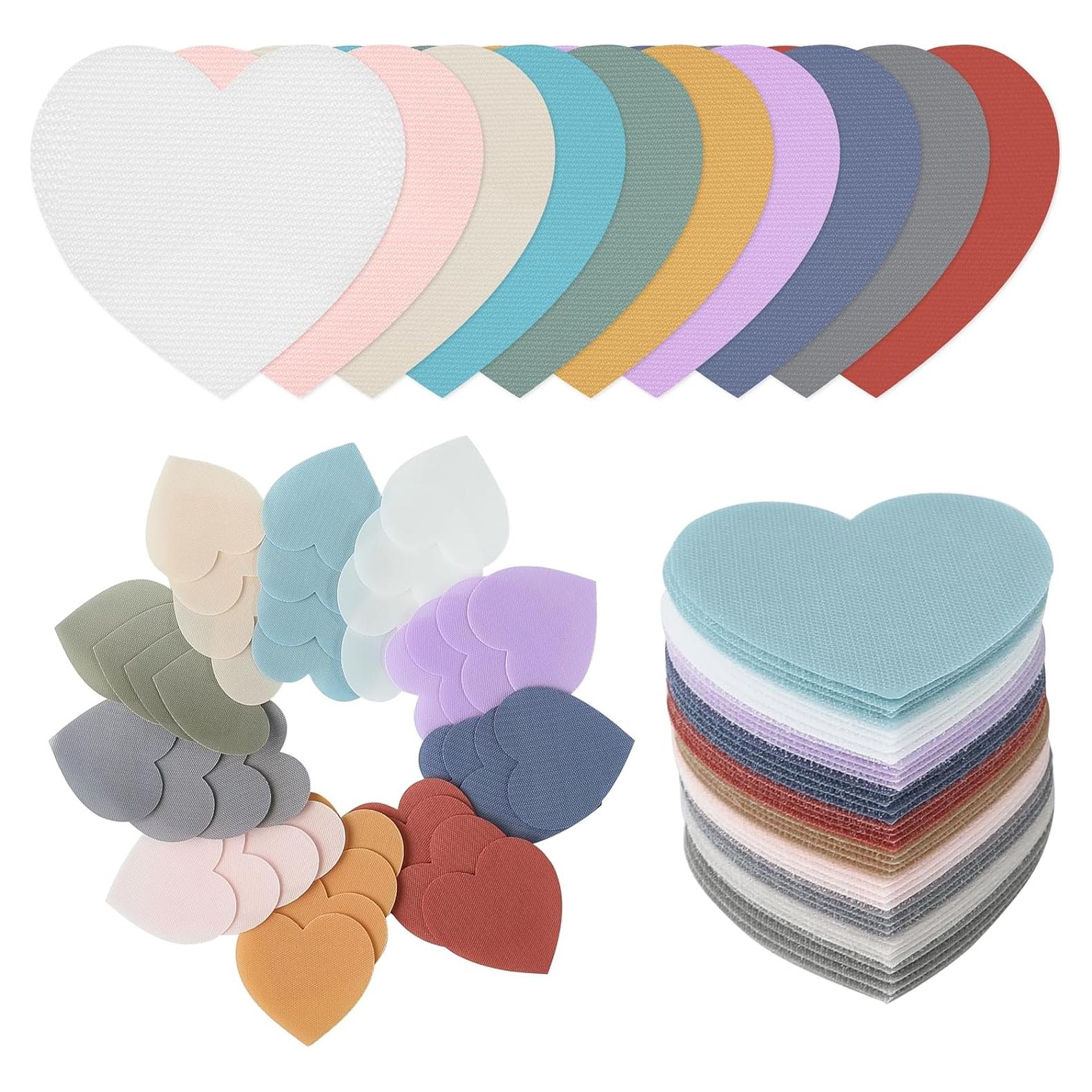 MAXECHO 40 Puntos de Piso Corazón Multicolor 10 cm para Aulas