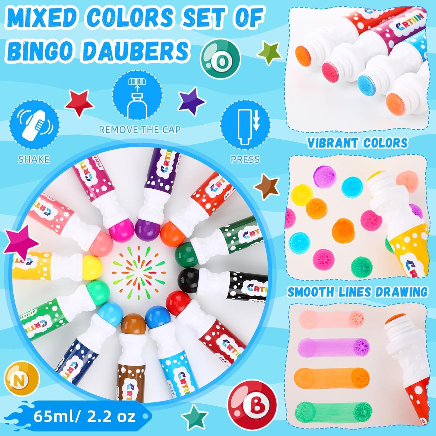 Set de 48 Marcadores de Bingo Crtiin 62.37 g Coloridos