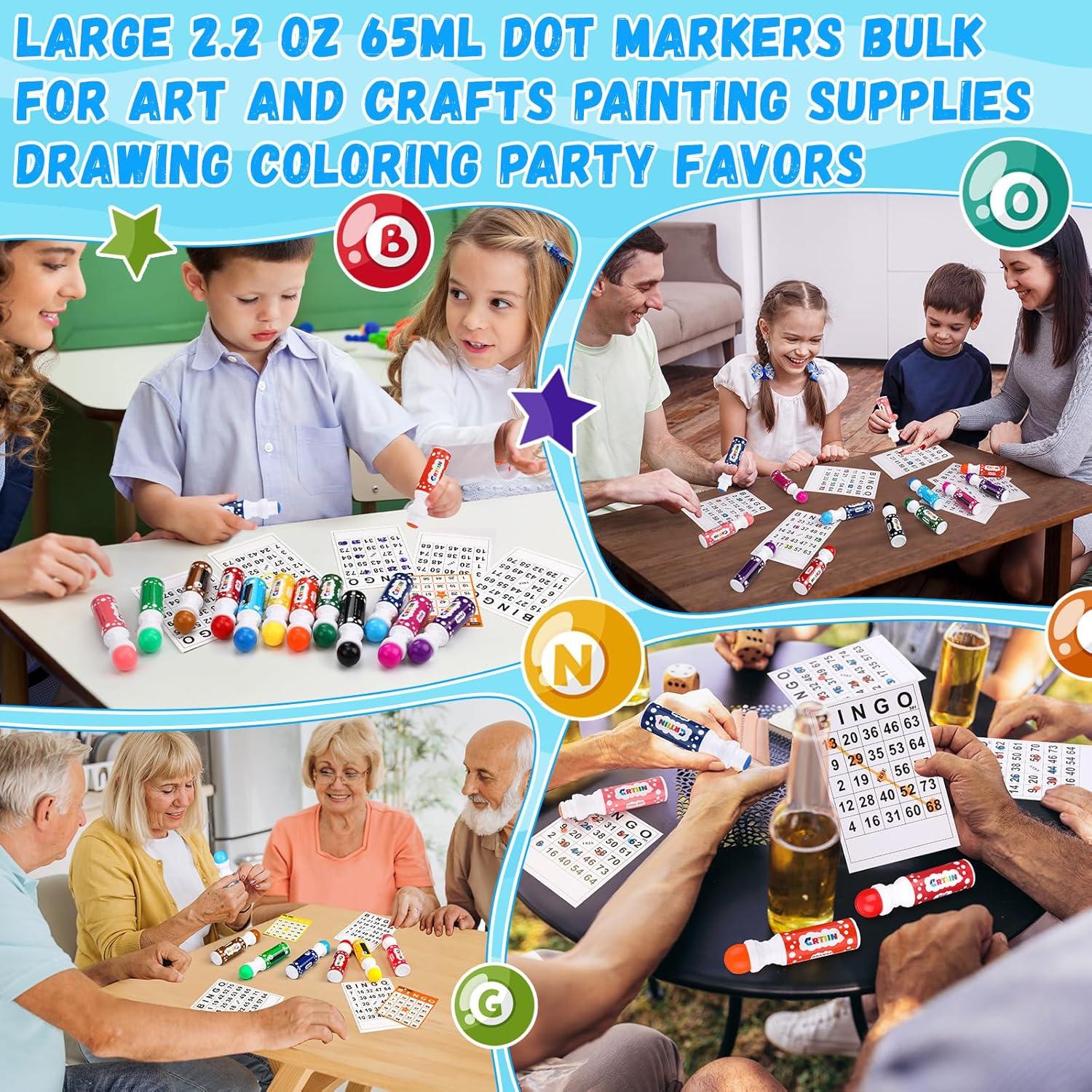 Set de 48 Marcadores de Bingo Crtiin 62.37 g Coloridos