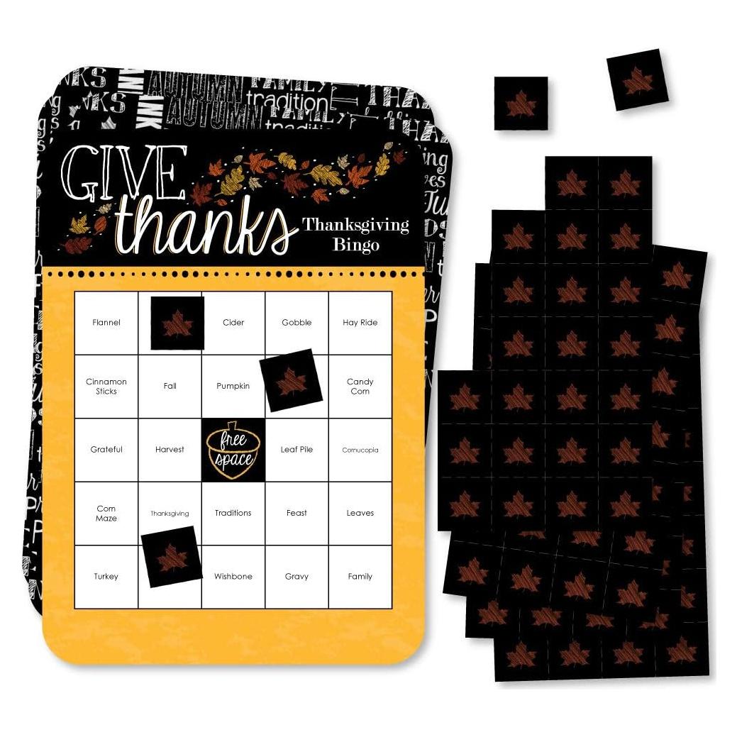 Juego de Bingo Agradece Gran Punto de Felicidad - 18 Tarjetas