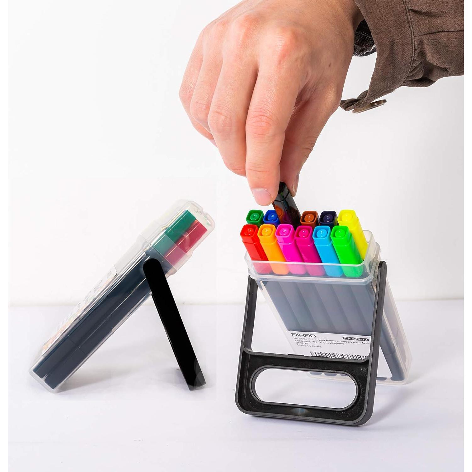 Marcadores Lavables AIHAO Doble Punta 24 Colores para Niños