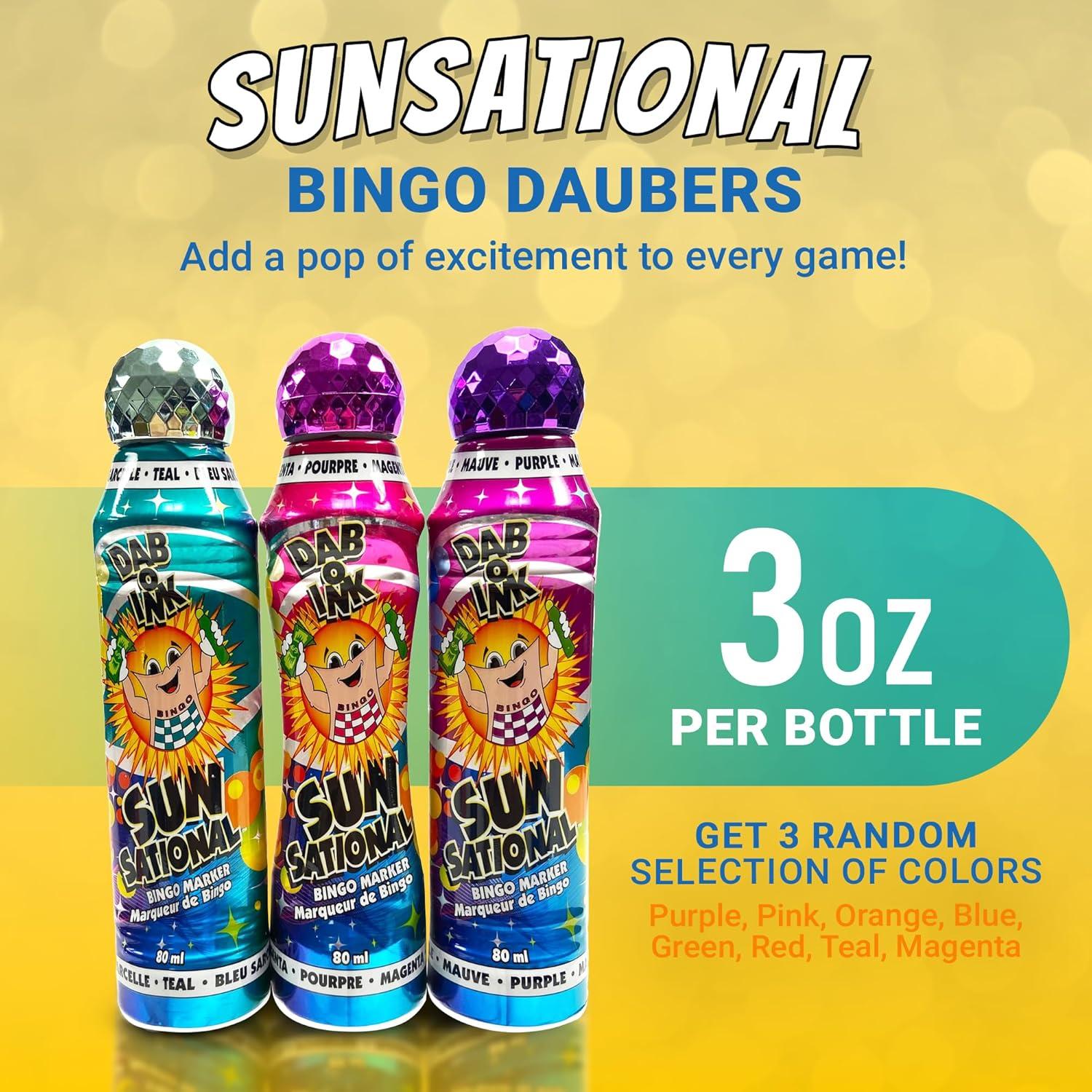 Marcadores de Bingo Lucky Lady - Paquete de 12 Daubers Brillantes