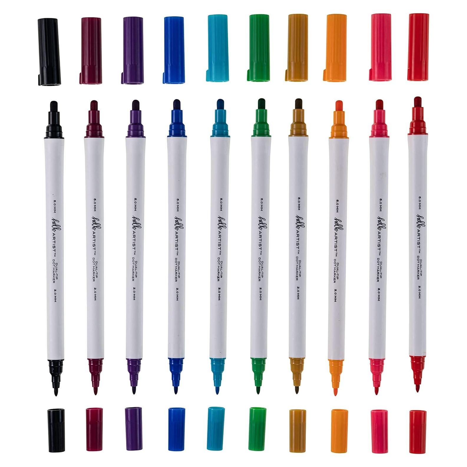 Conjunto de Marcadores de Punta Doble ¡Hola, Artista! 10 Piezas