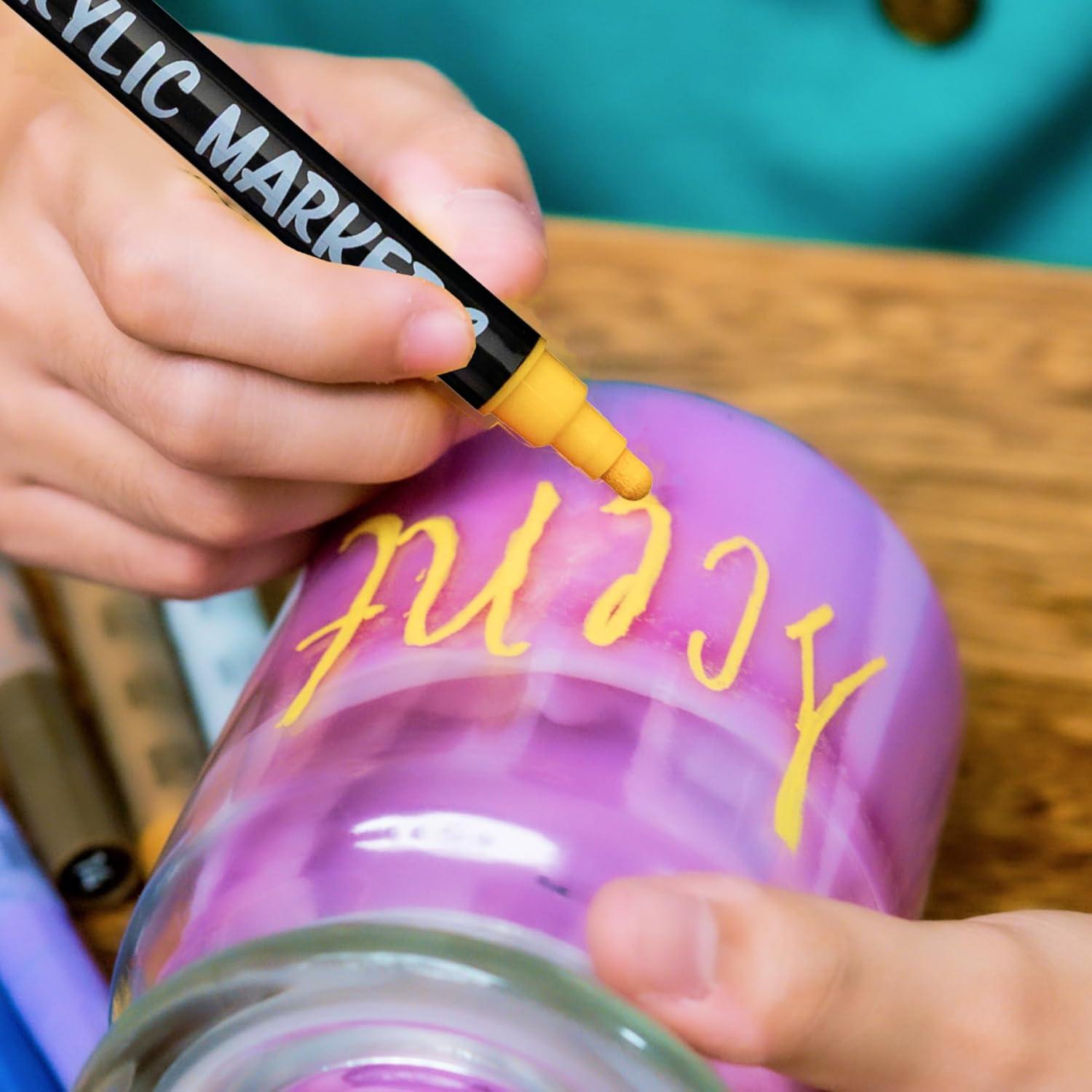 Marcadores de Pintura Acrílica Bandle B. - Set de 16 Doble Punta