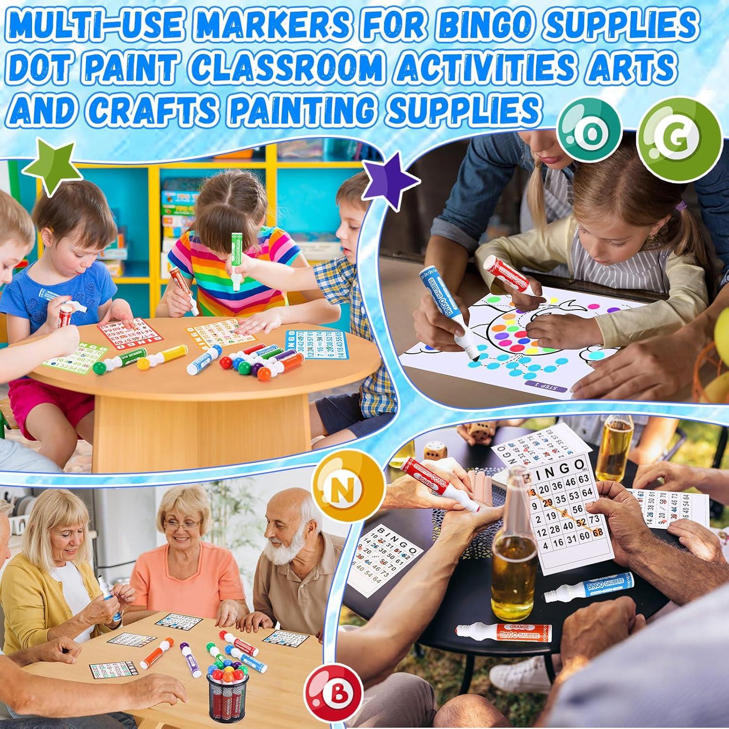 Set de 36 Marcadores de Bingo Crtiin - Colores Mixtos 11.5 cm