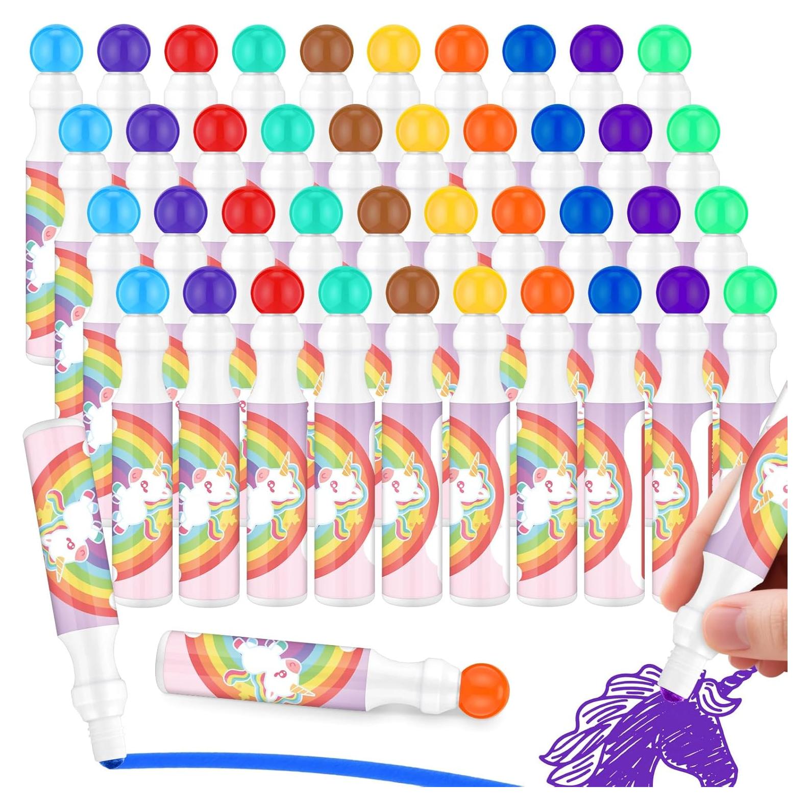 Marcadores de Puntos Lavables Crtiin - Set de 40 Colores Unicornio