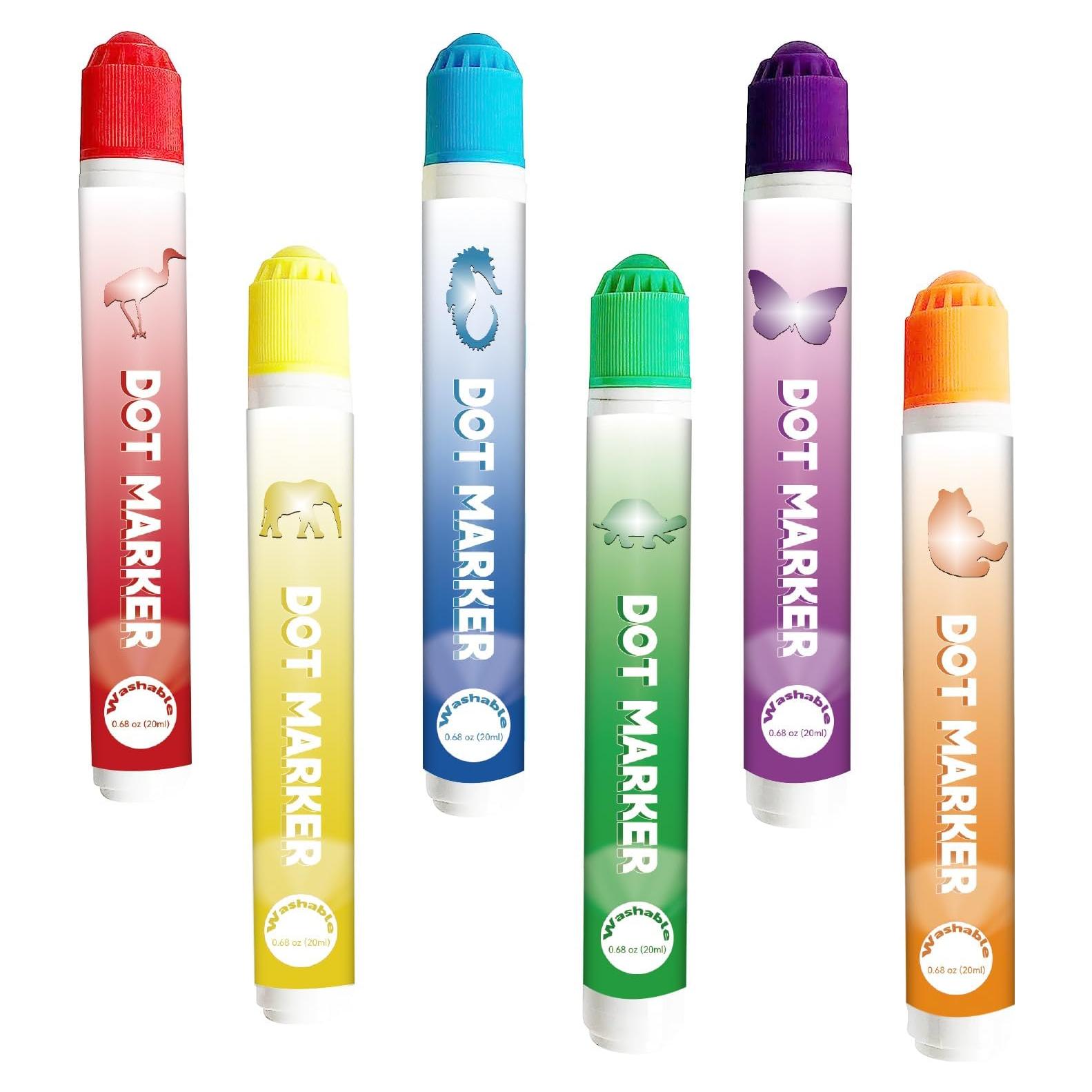 Marcadores de Puntos Bingo Blimark 6 Colores Lavables 120ml