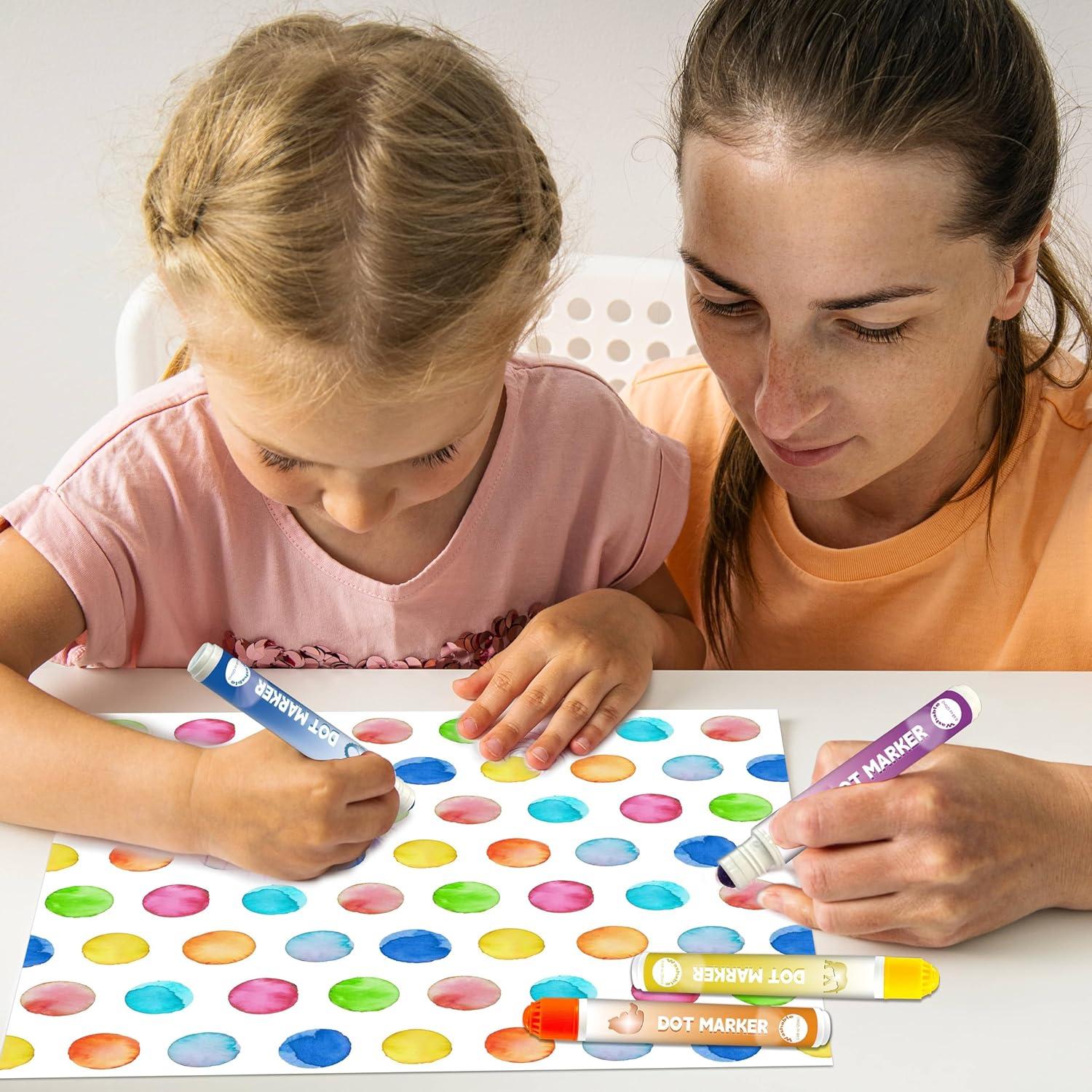 Marcadores de Puntos Bingo Blimark 6 Colores Lavables 120ml