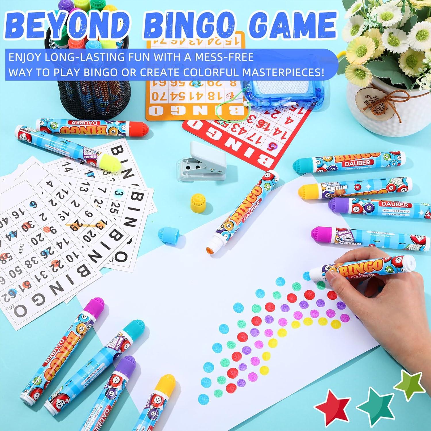 Paquete de 72 Marcadores de Bingo Crtiin 12 Colores 12.5cm