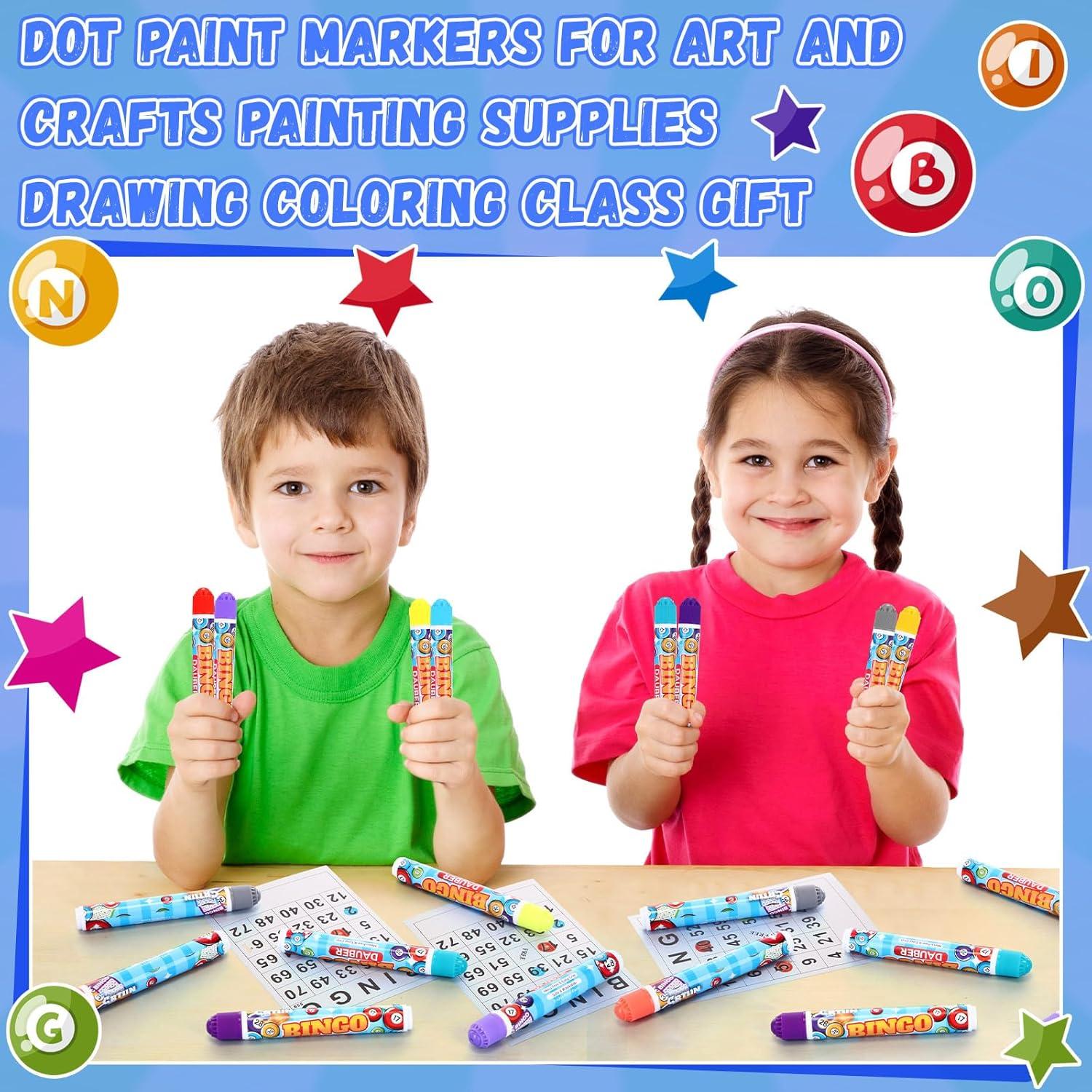 Paquete de 72 Marcadores de Bingo Crtiin 12 Colores 12.5cm