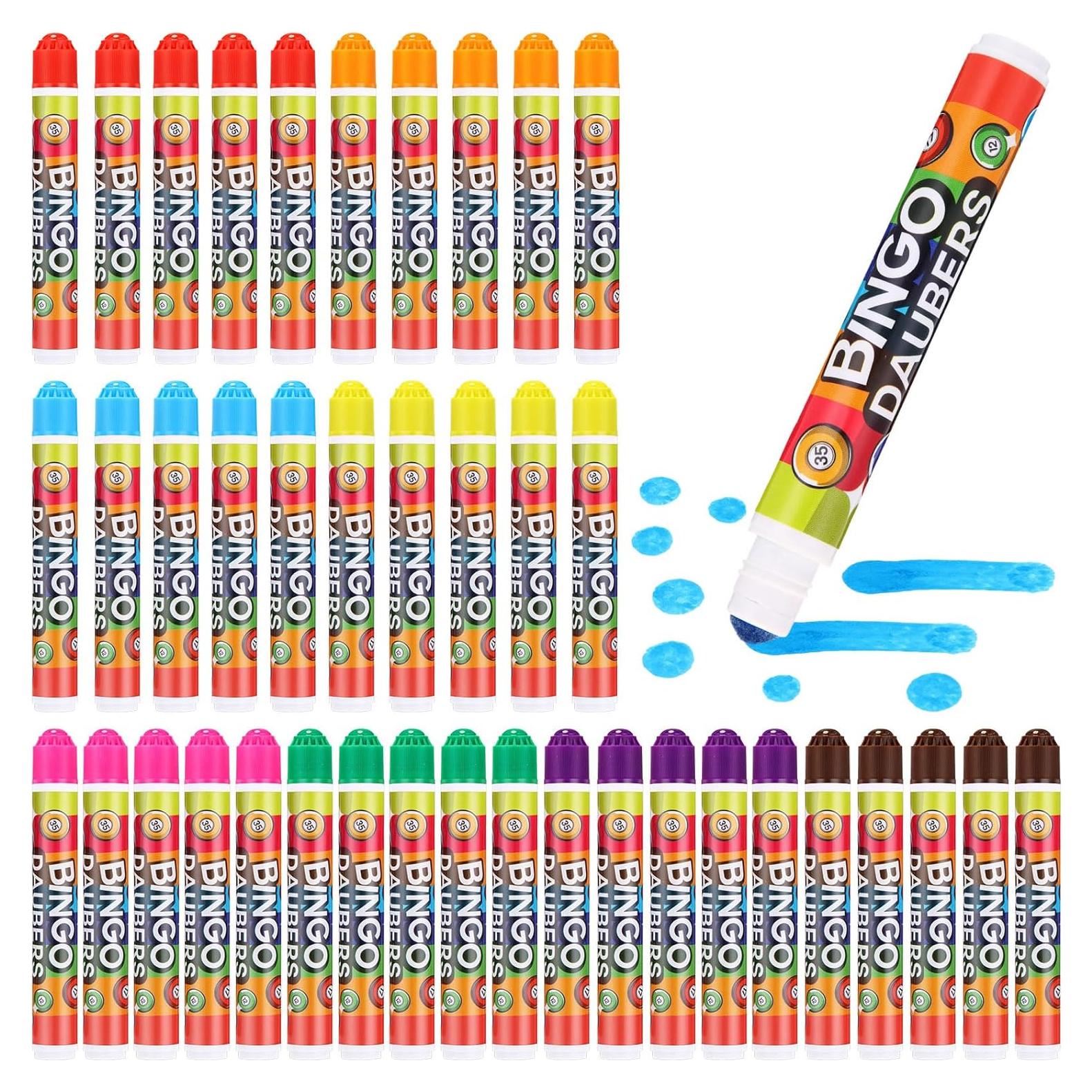 Set de 40 Marcadores de Bingo Crtiin 12ml Multicolores