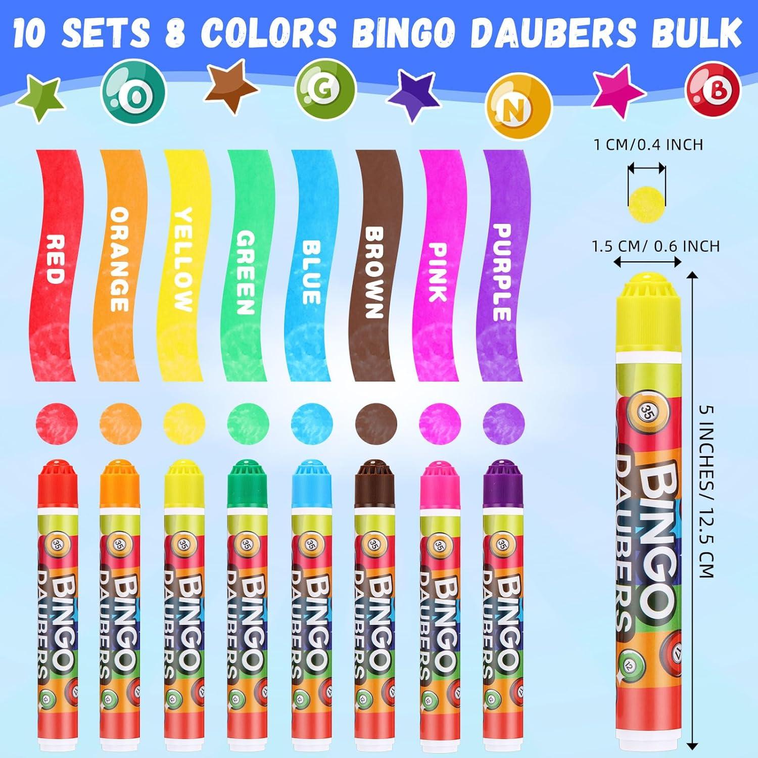 Set de 40 Marcadores de Bingo Crtiin 12ml Multicolores
