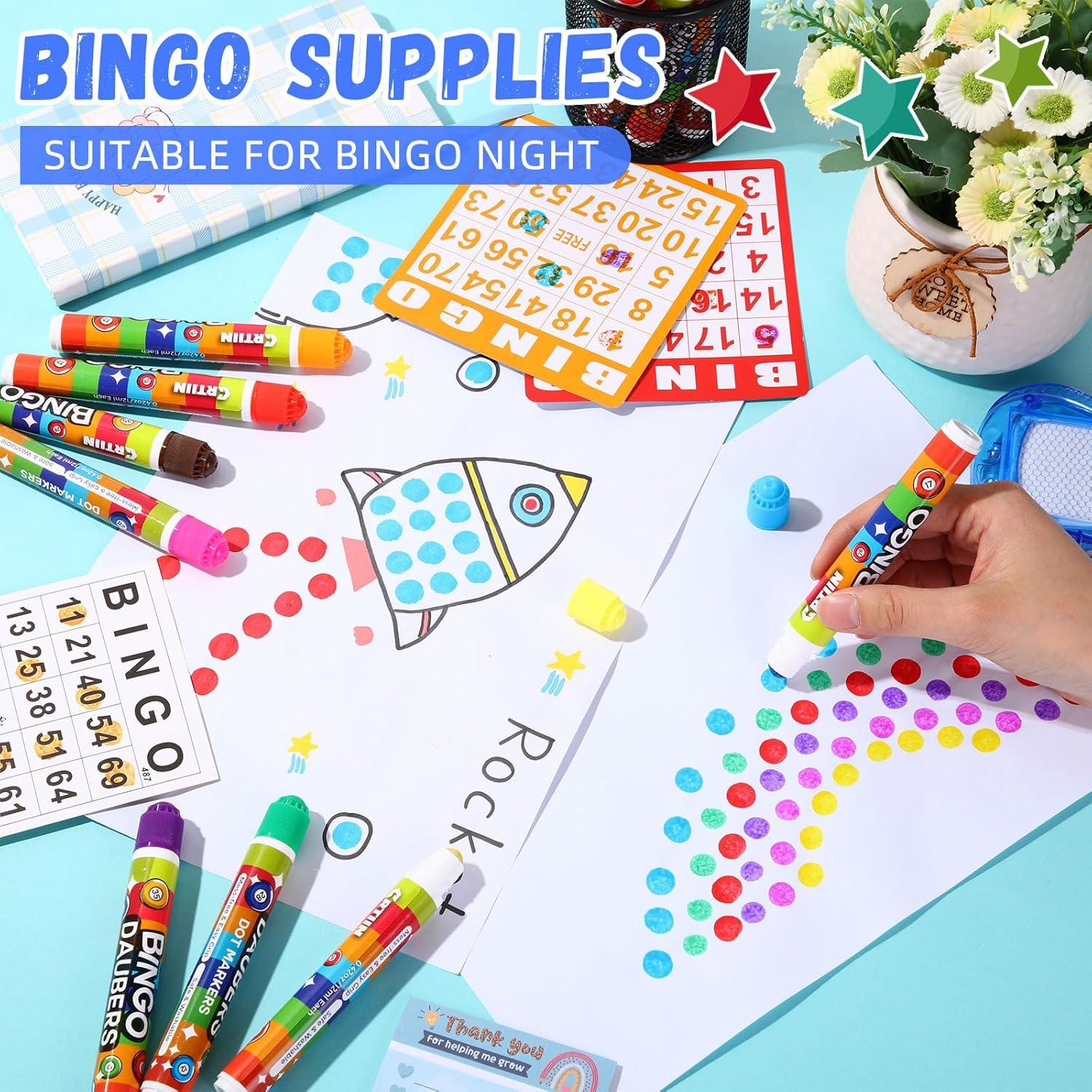 Set de 40 Marcadores de Bingo Crtiin 12ml Multicolores