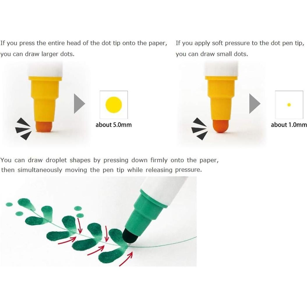 Marcadores Kuretake Zig Clean Colour Dot Set 4 Pzas 0.5mm