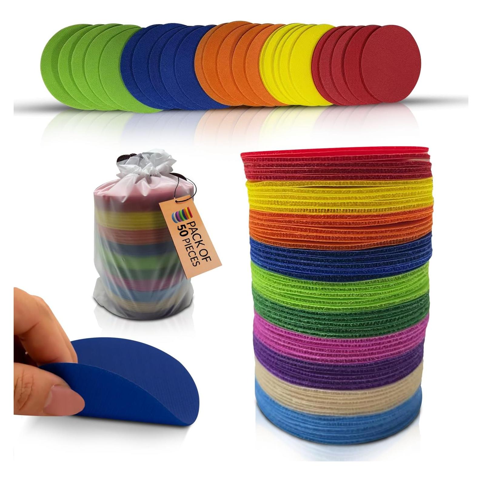 Puntos de Alfombra SAFIMAX 60PCS 12.7cm Colores Brillantes