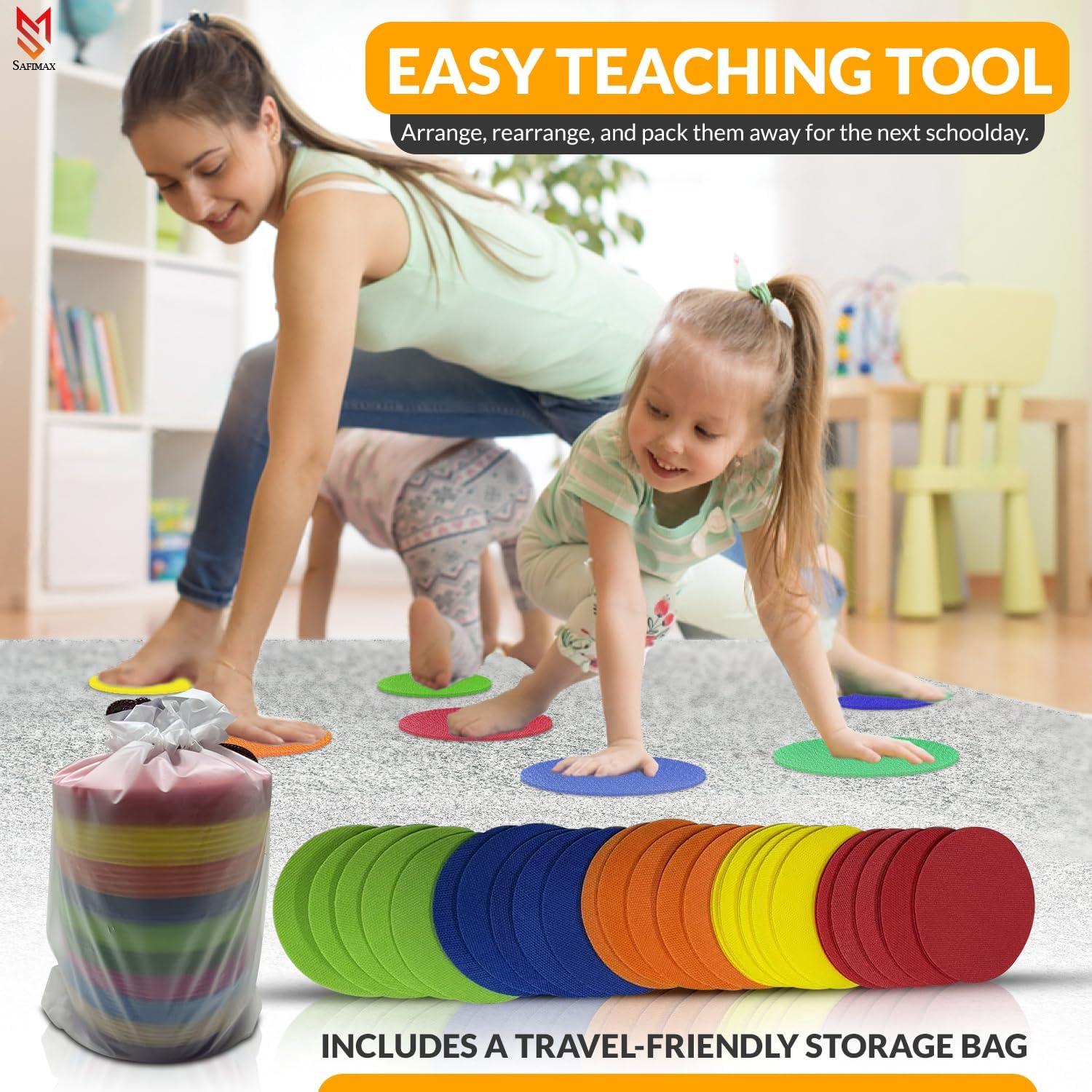 Puntos de Alfombra SAFIMAX 60PCS 12.7cm Colores Brillantes