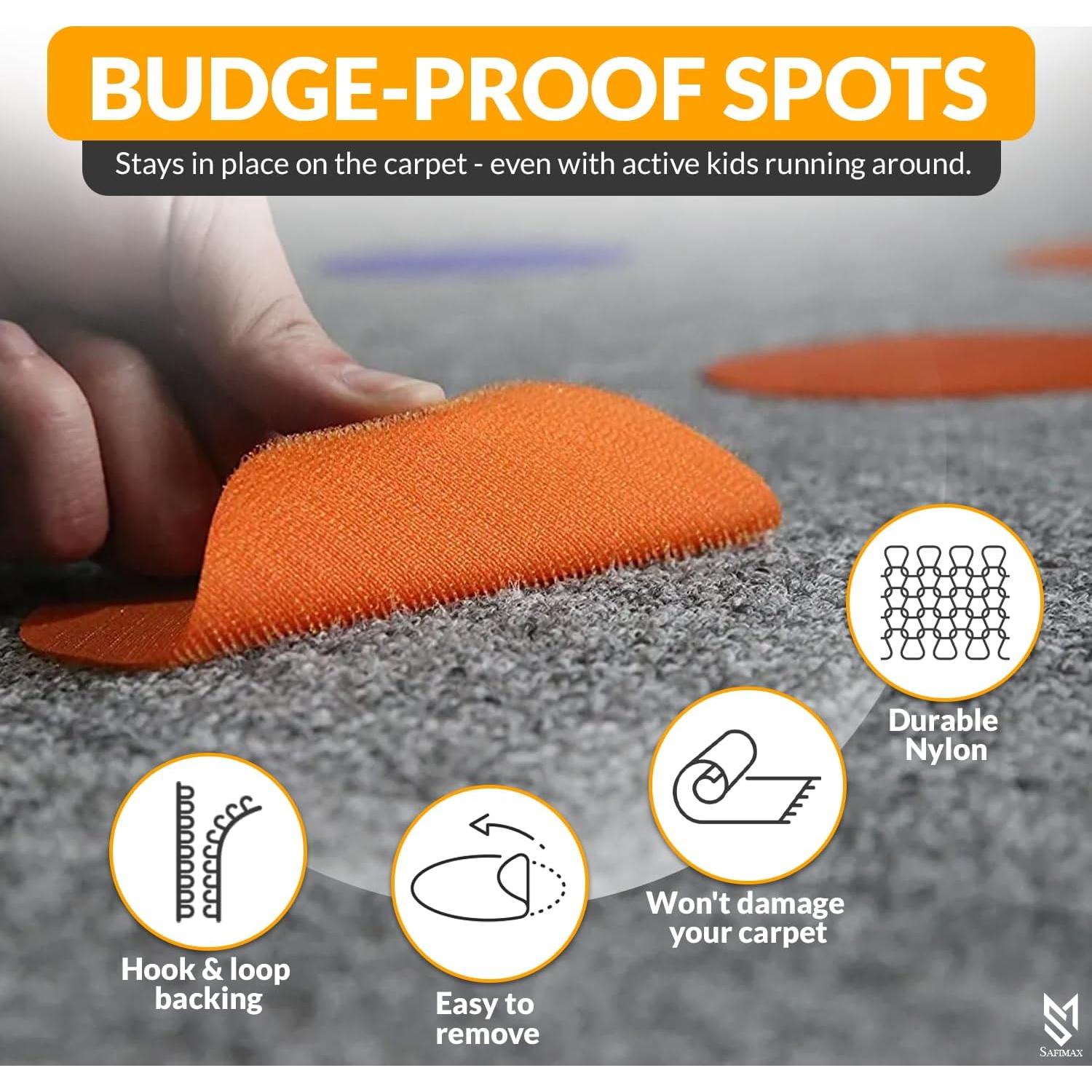 Puntos de Alfombra SAFIMAX 60PCS 12.7cm Colores Brillantes