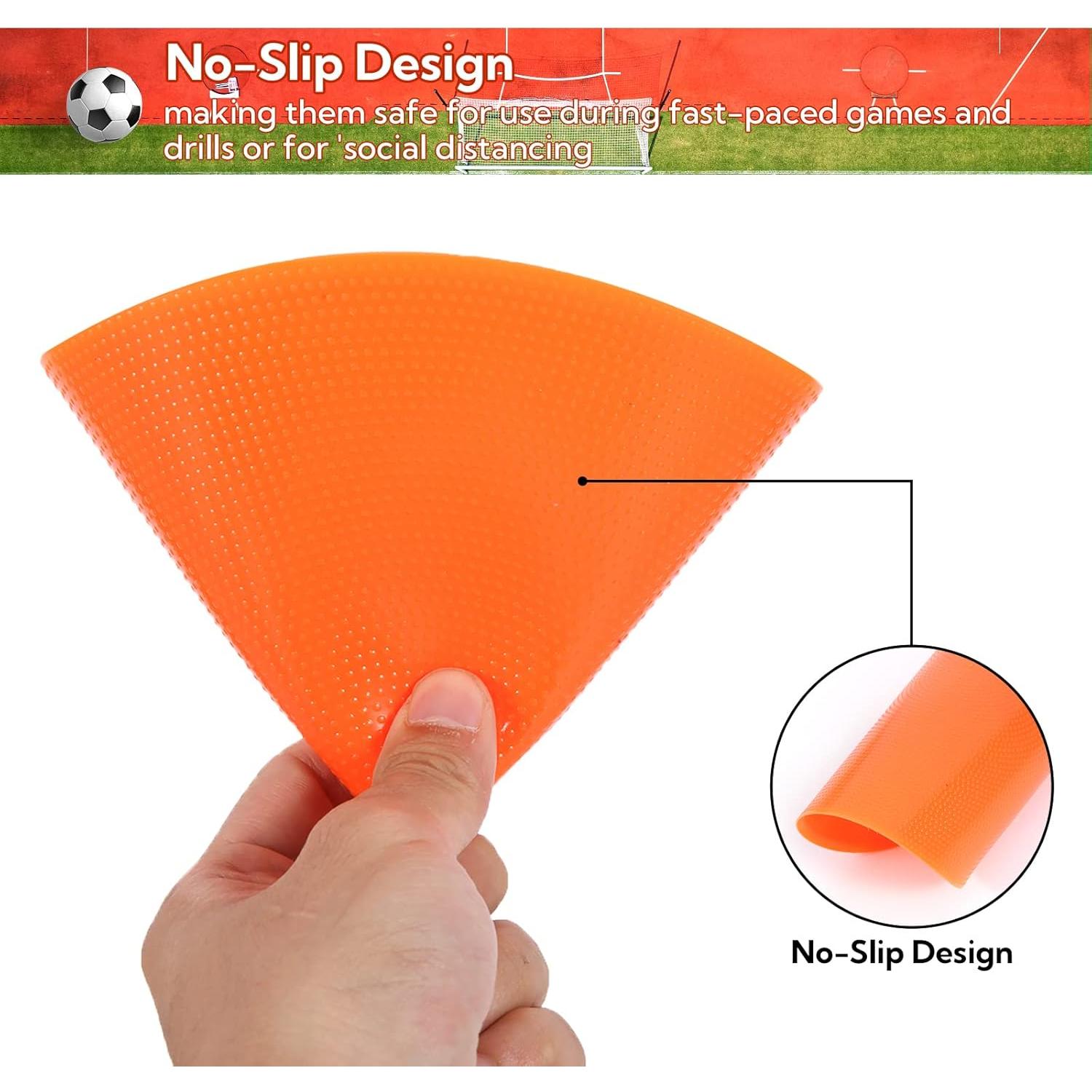 Juego de 30 Marcadores de Piso Suprwin 10cm en 5 Colores