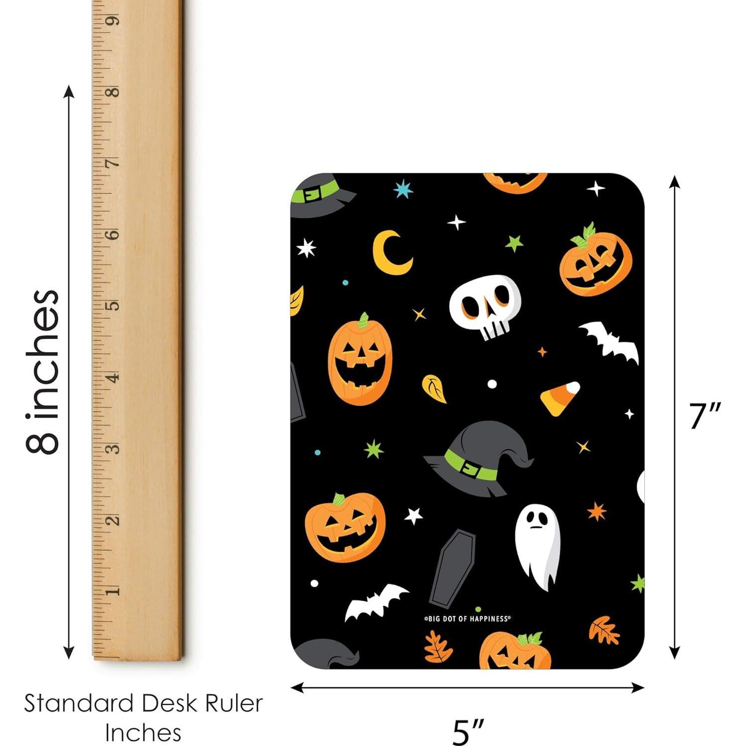 Juego de Bingo Halloween Calabaza Jack-O'-Lantern - 18 Tarjetas