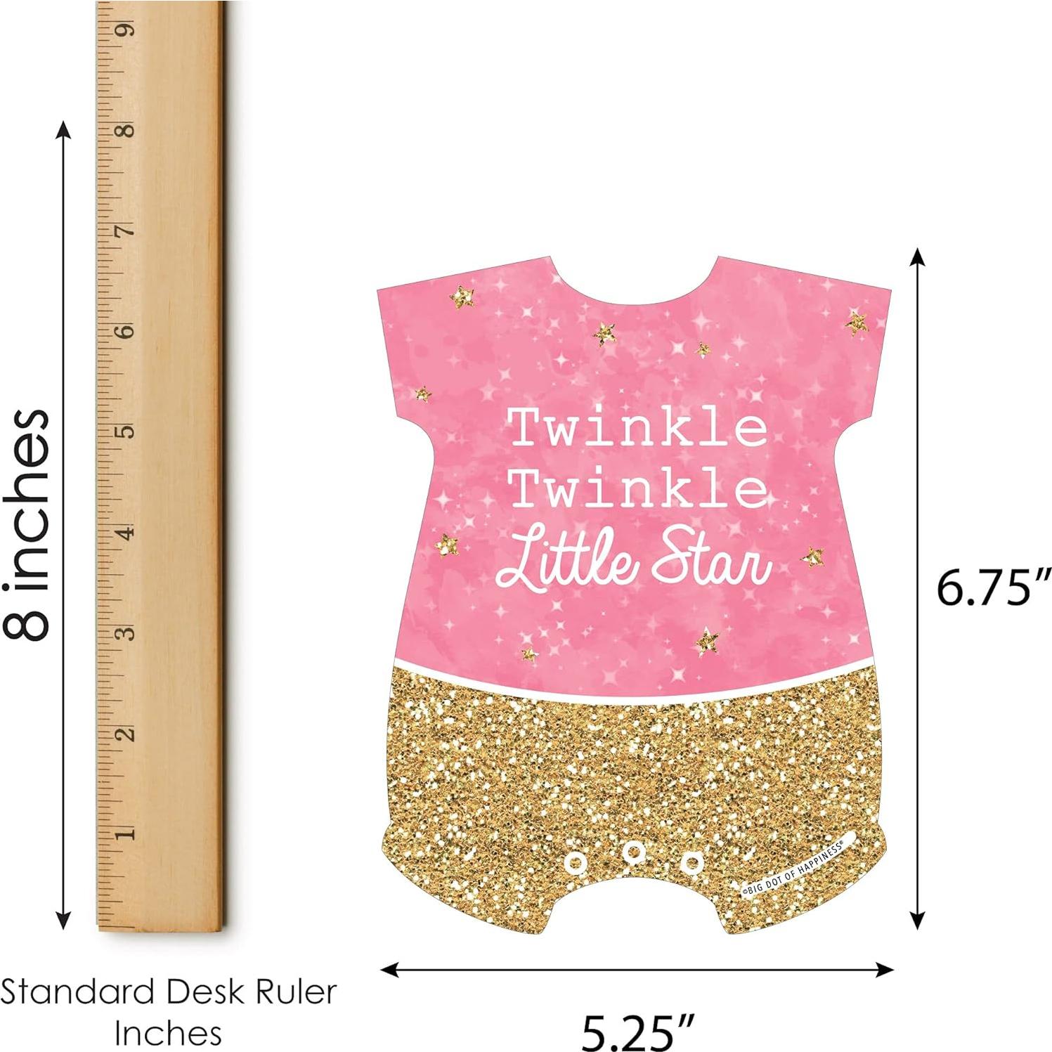 Juego de Bingo Estrella Brillante Rosa - 18 Tarjetas y Marcadores