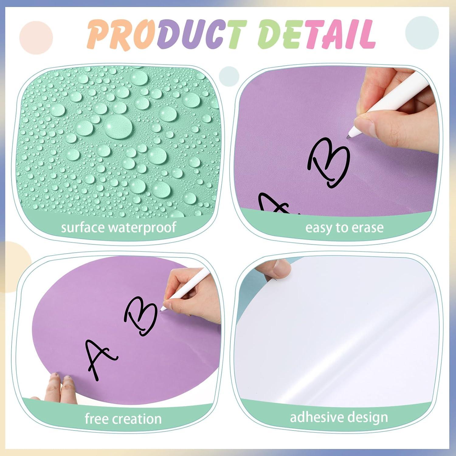 Puntos de Borrado Circulares Coloridos Lincia 27 cm - 24 Piezas