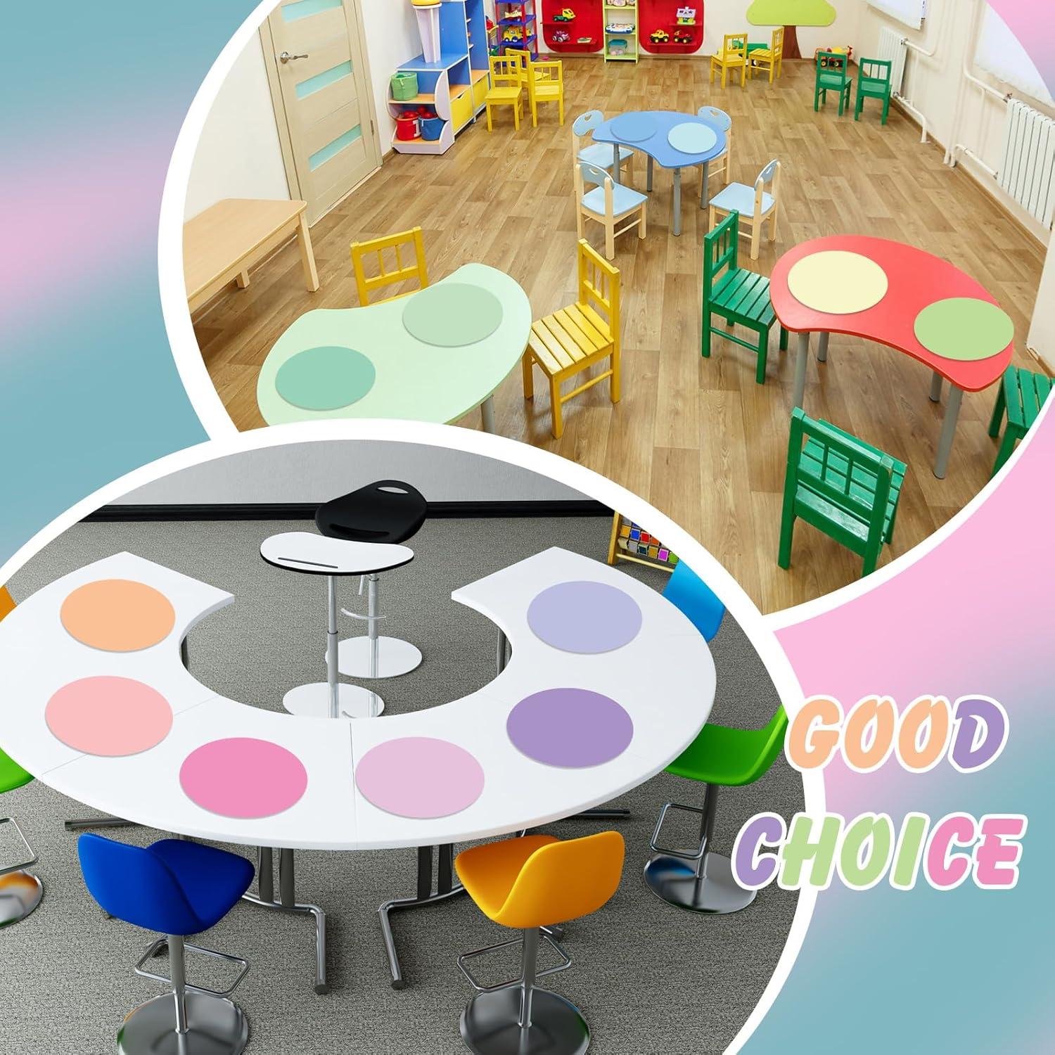 Puntos de Borrado Circulares Coloridos Lincia 27 cm - 24 Piezas