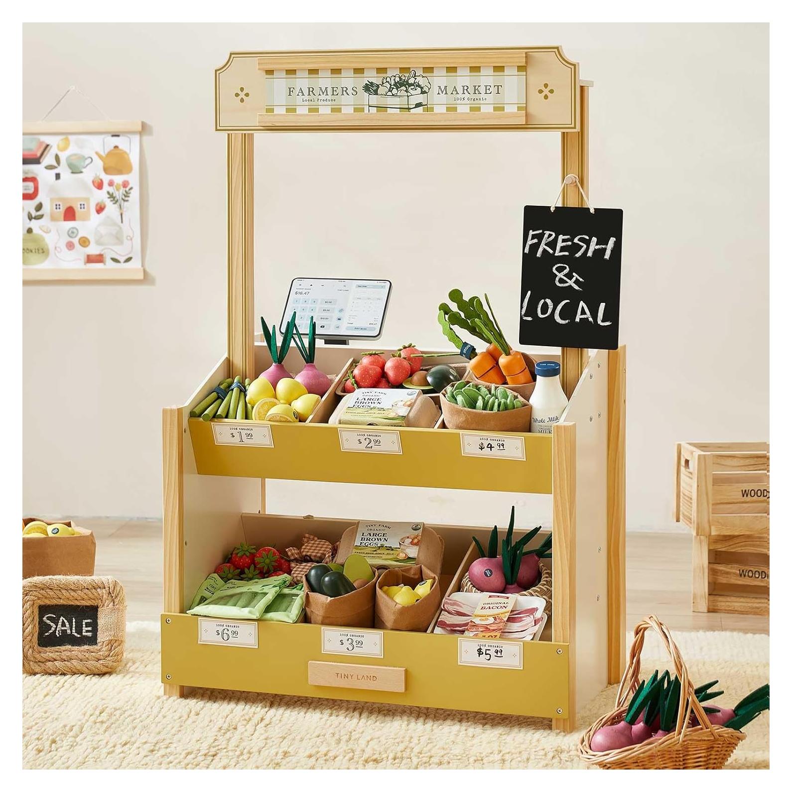 Tienda de Juguete de Madera Tiny Land - Mercado de Agricultores y Cafetería