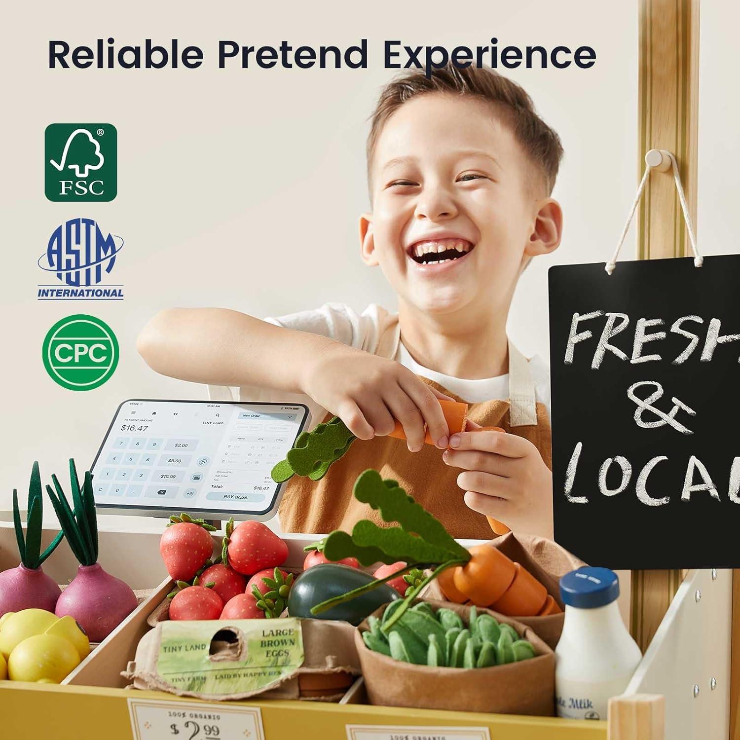 Tienda de Juguete de Madera Tiny Land - Mercado de Agricultores y Cafetería