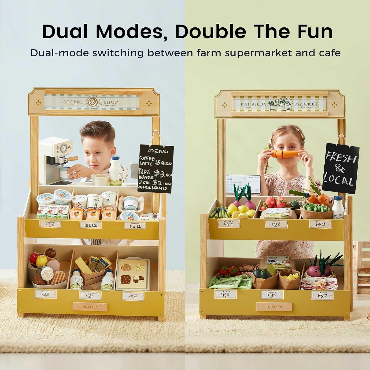 Tienda de Juguete de Madera Tiny Land - Mercado de Agricultores y Cafetería