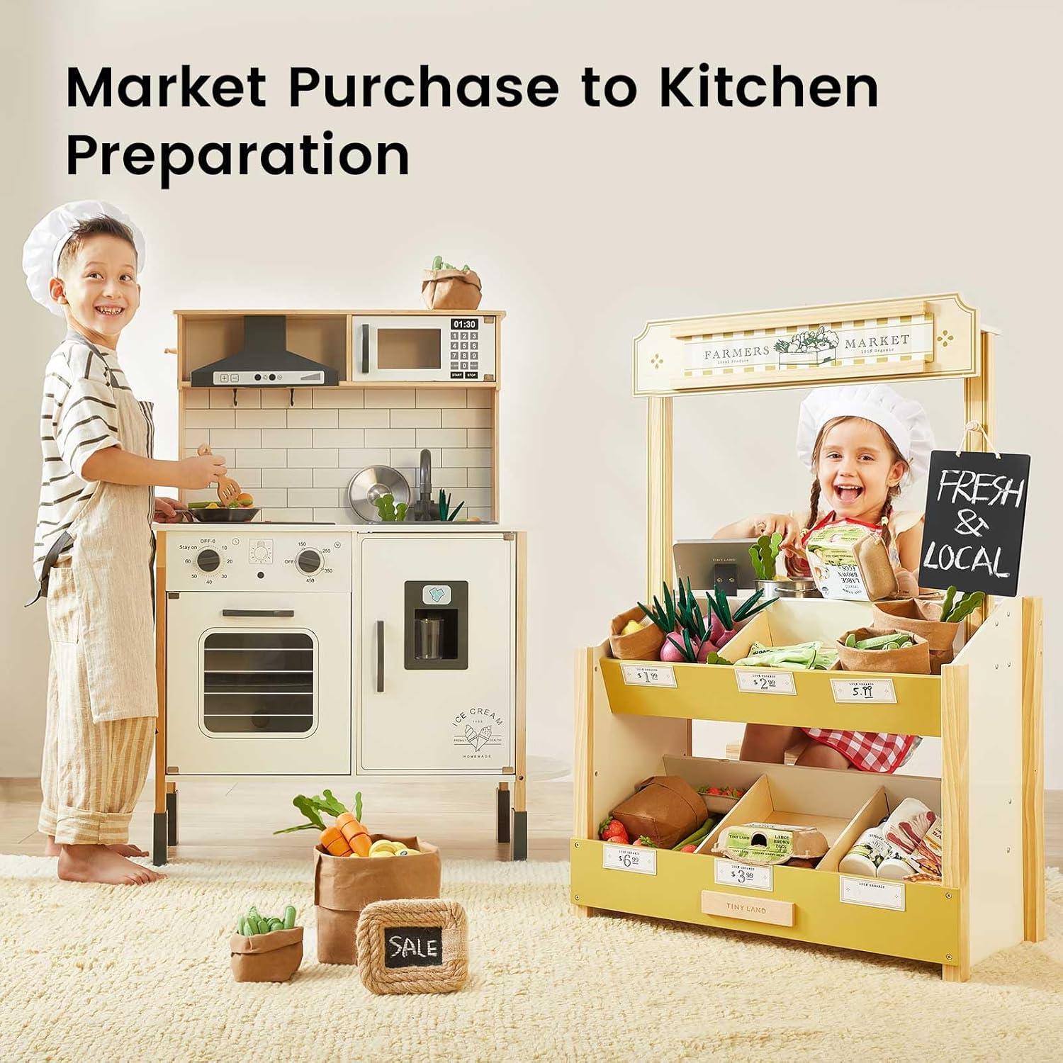 Tienda de Juguete de Madera Tiny Land - Mercado de Agricultores y Cafetería