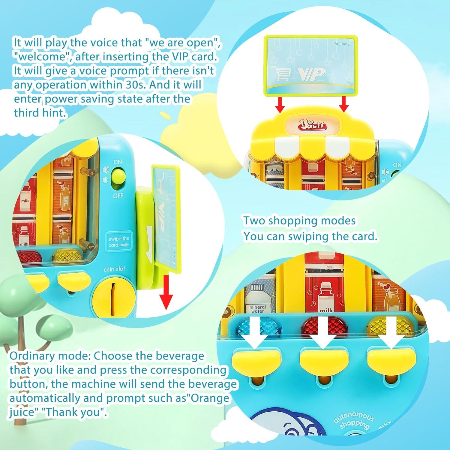 Juguete Máquina Expendedora Interactiva Baoli 33cm Luces Sonidos